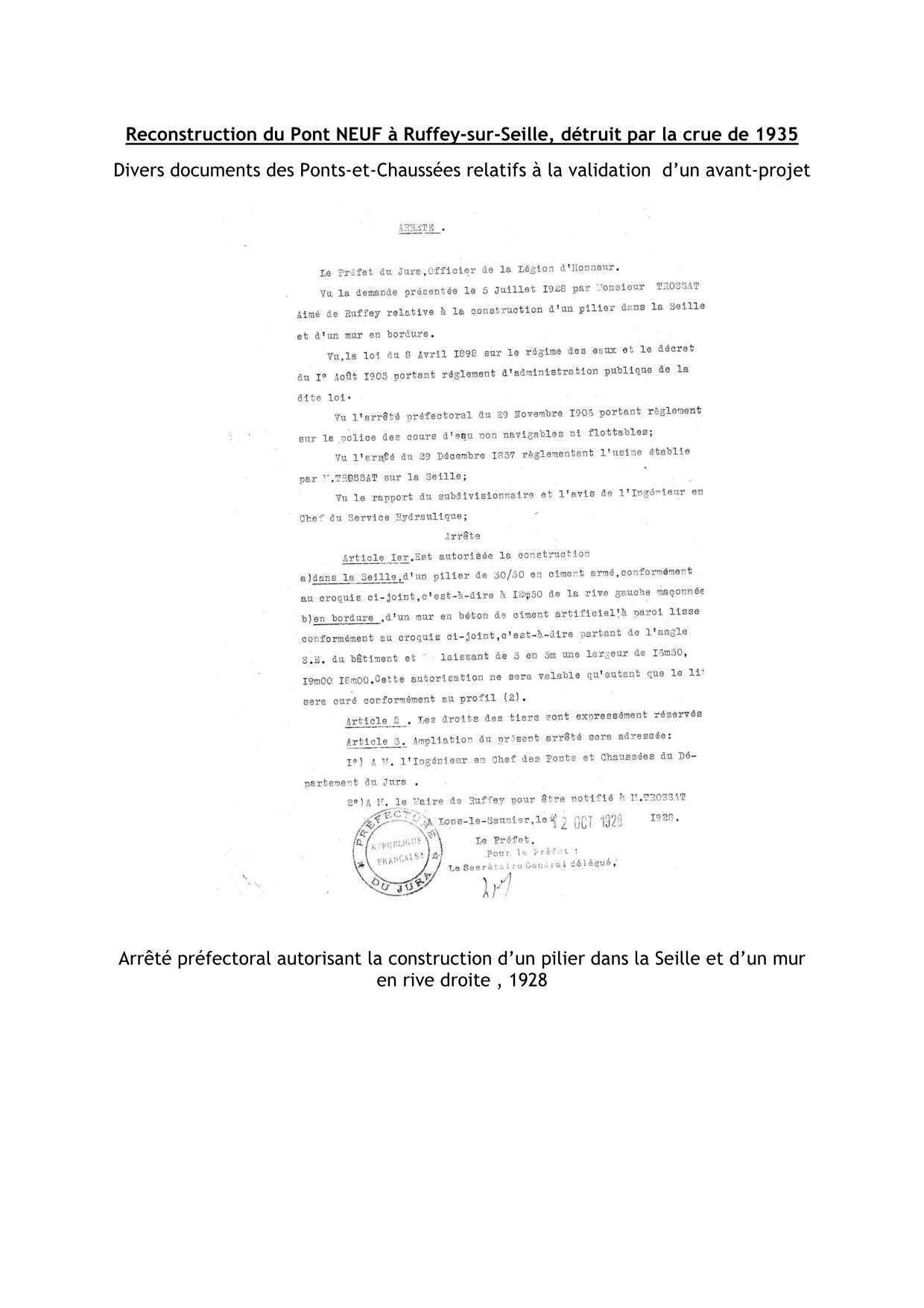 Divers Documents administratifs (DDE, VNF, ...)