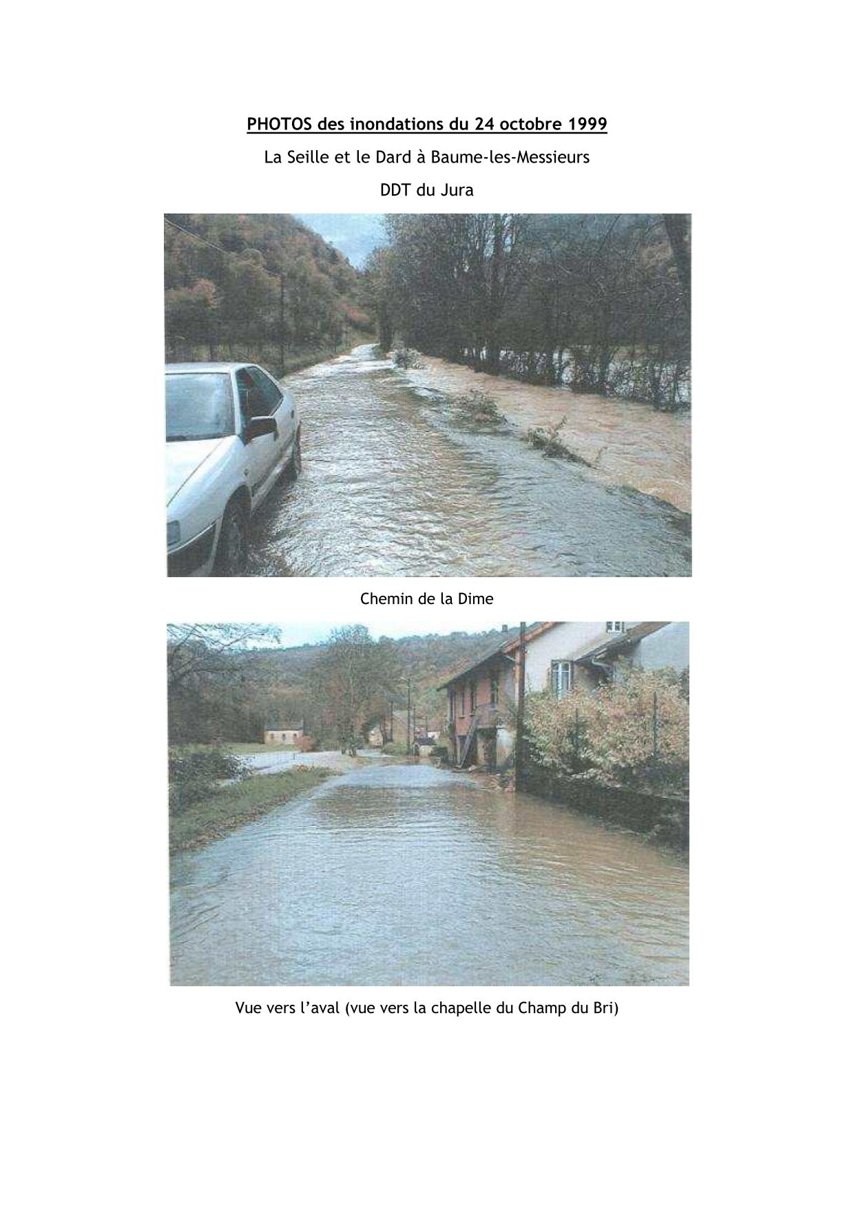 Photos des inondations du 24 octobre 1999