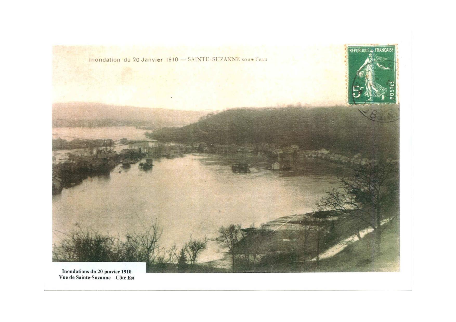 Photos des inondations de janvier 1910 – Sainte-Suzanne