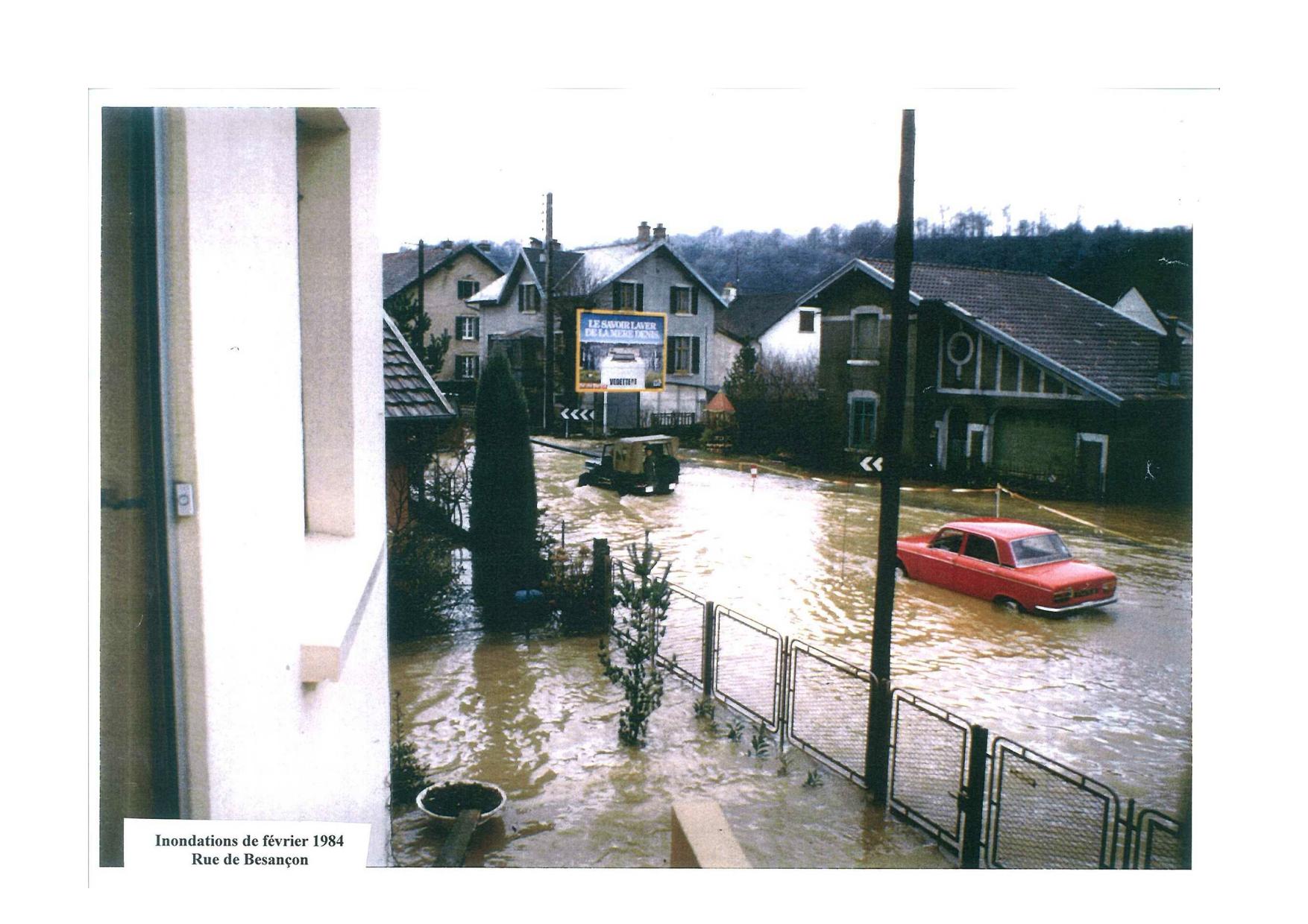 Photos des inondations de février 1984 – Sainte-Suzanne