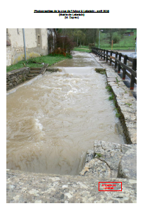 Photographies de la crue de l’Adour à Lebetain - avril 2016