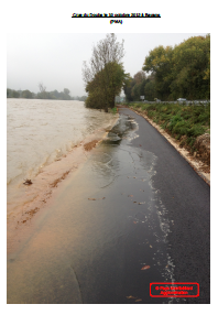 Crue du Doubs le 10 octobre 2012 à Bavans