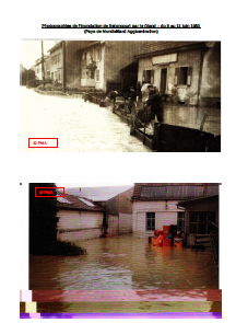 Photographies de l'inondation de Seloncourt par le Gland – du 9 au 11 juin 1953