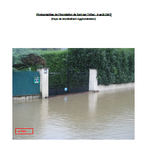 Photographies de l’inondation de Bart par l’Allan - 9 août 2007