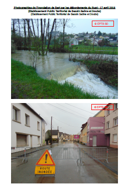 Photographies de l'inondation de Bart par les débordements du Rupt - 17 avril 2016