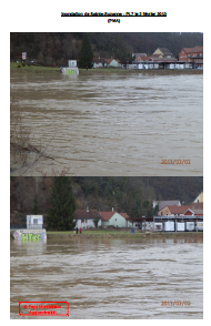 Inondation de Sainte-Suzanne - PL7 le 2 février 2013