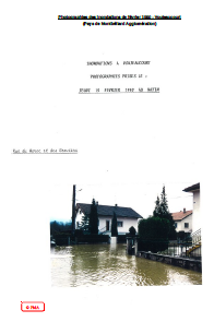 Photographies des inondations de février 1990 - Voujeaucourt