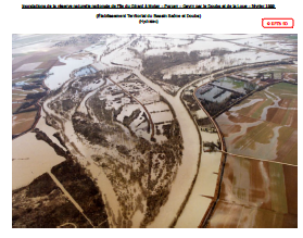 Inondations de la réserve naturelle nationale de l'île du Girard à Molay – Parcey – Gevry par le Doubs et de la Loue – février 1999