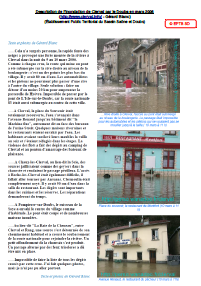 Description de l’inondation de Clerval par le Doubs en mars 2006