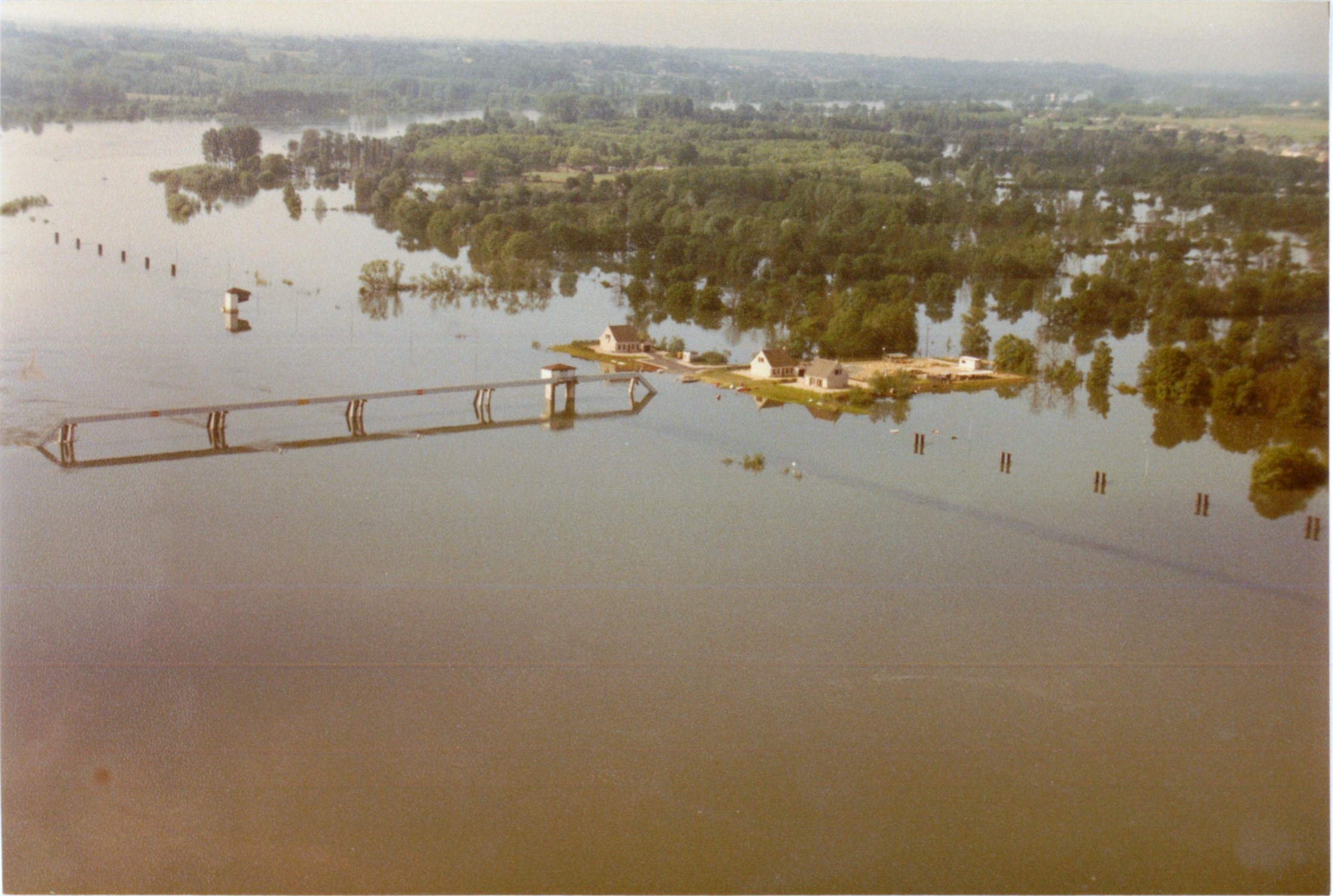 Crue de la Saône en 1983 à Dracé