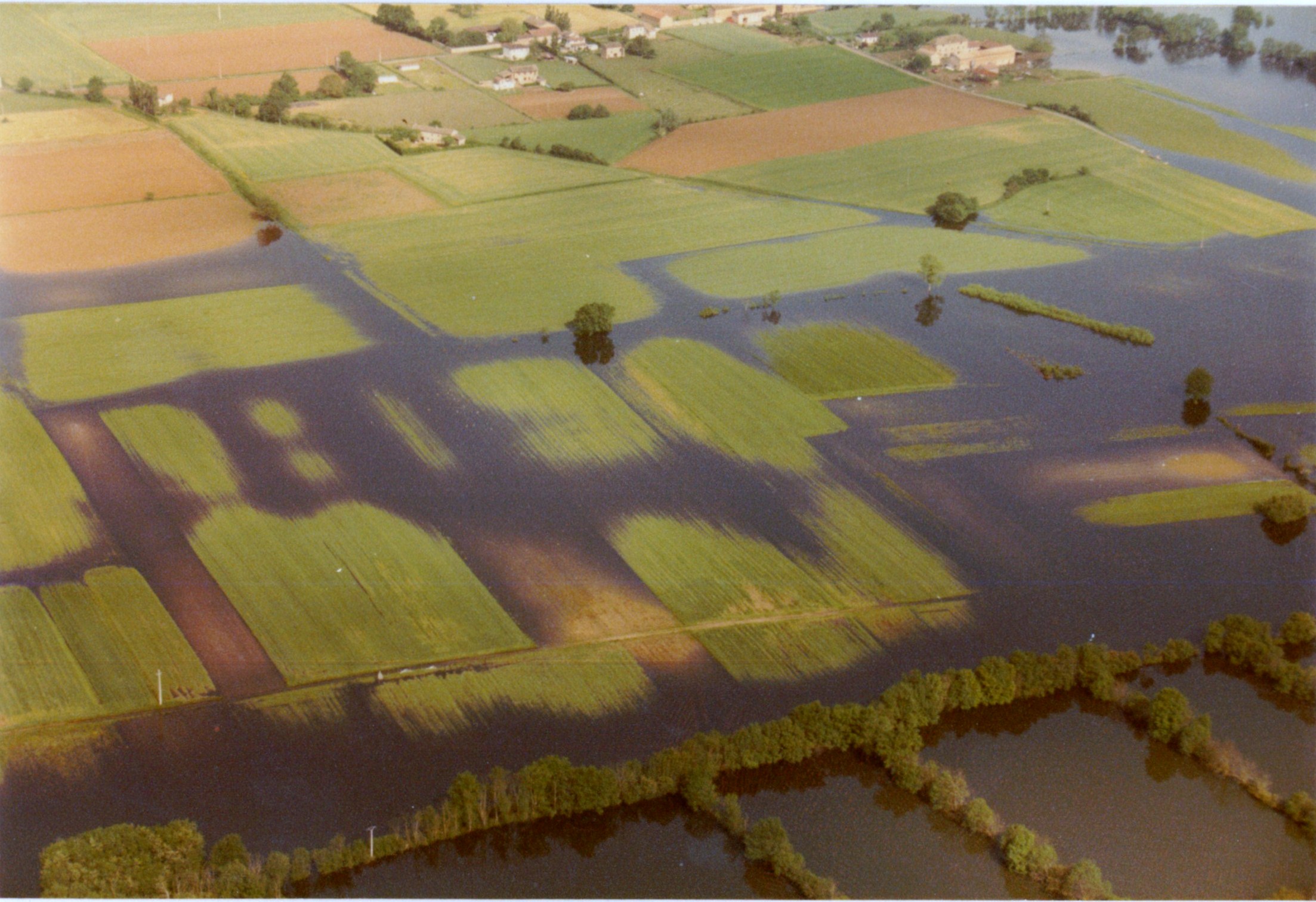 Crue de la Saône en 1983 à Dracé