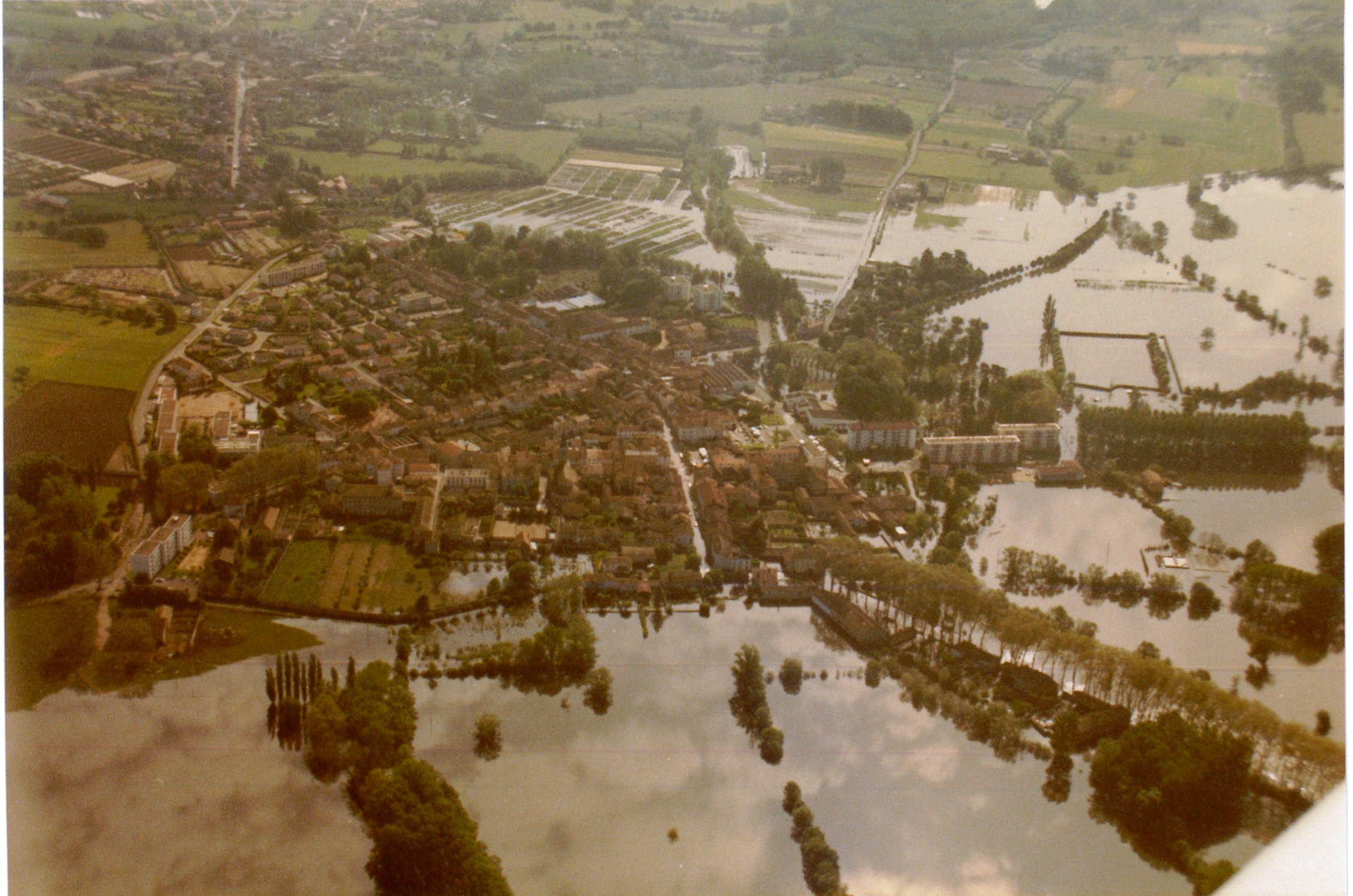 Crue de la Saône en 1983 à Thoissey