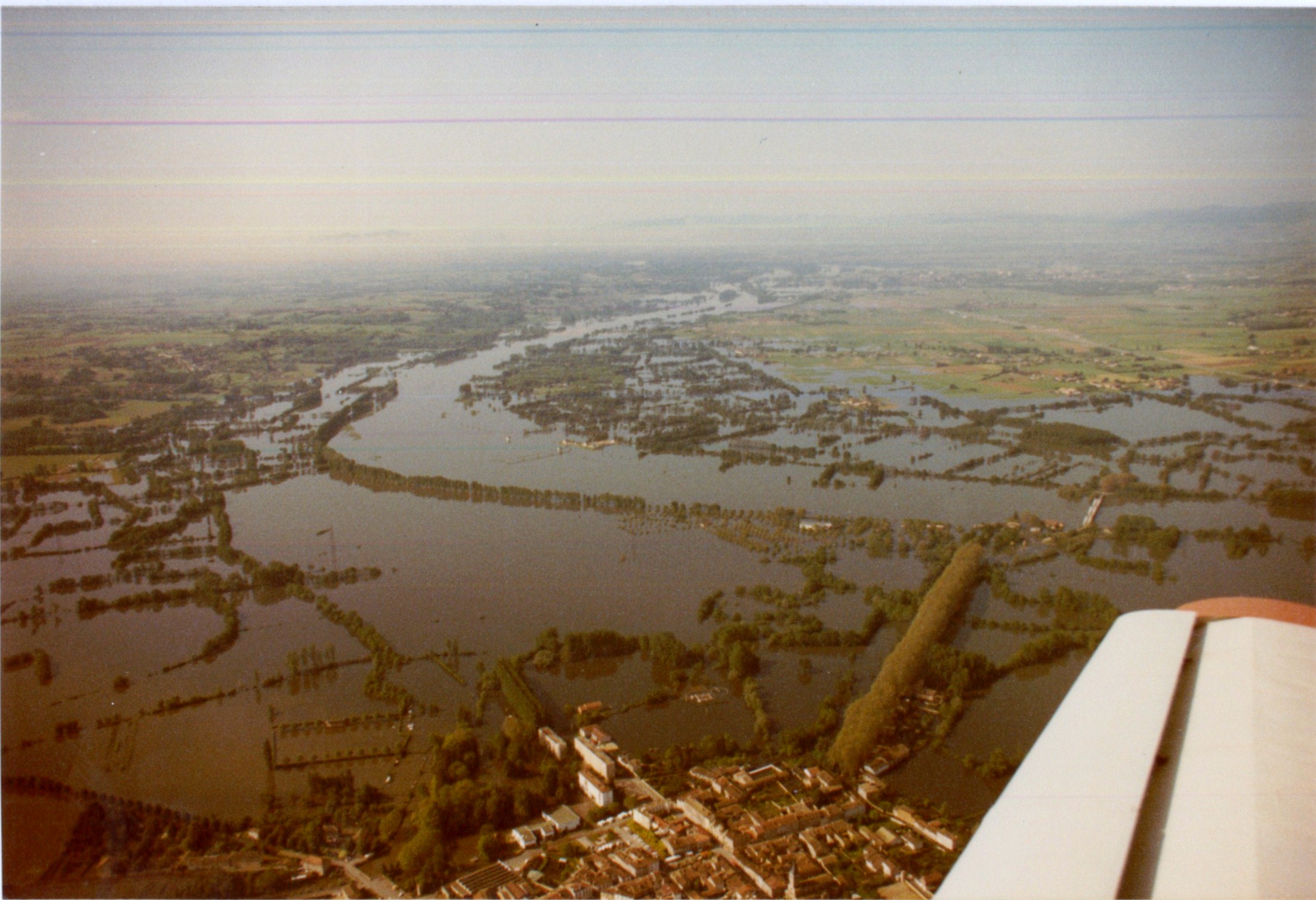 Crue de la Saône en 1983 à Thoissey