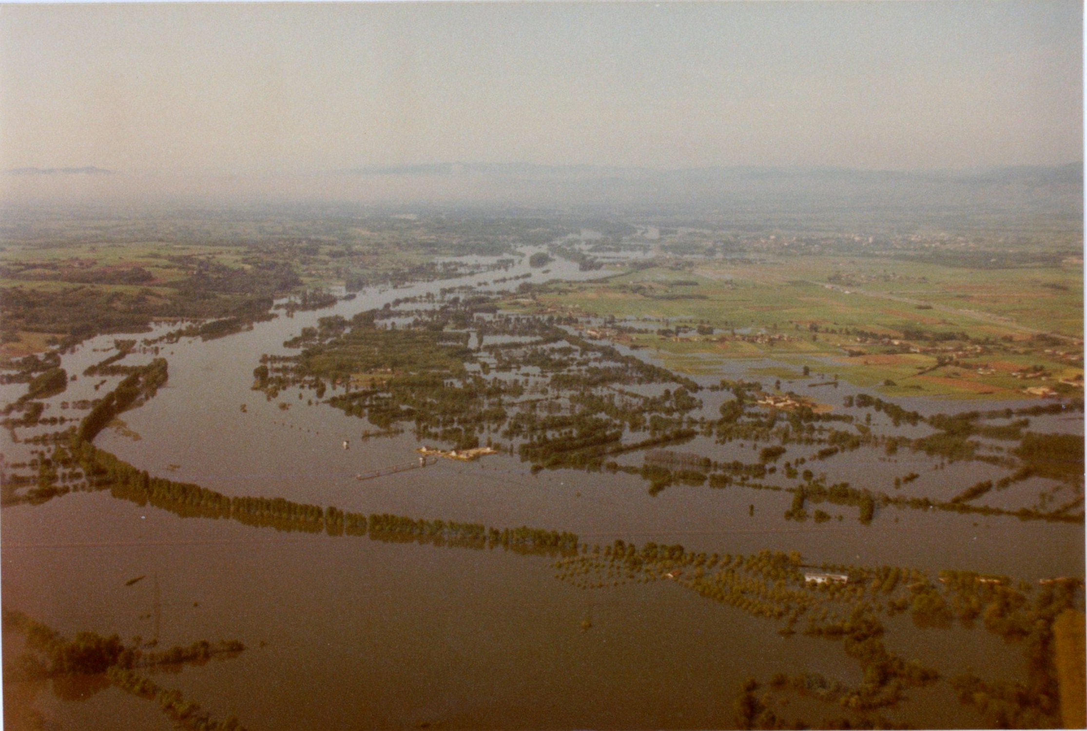 Crue de la Saône en 1983 à St Didier-sur-Chalaronne