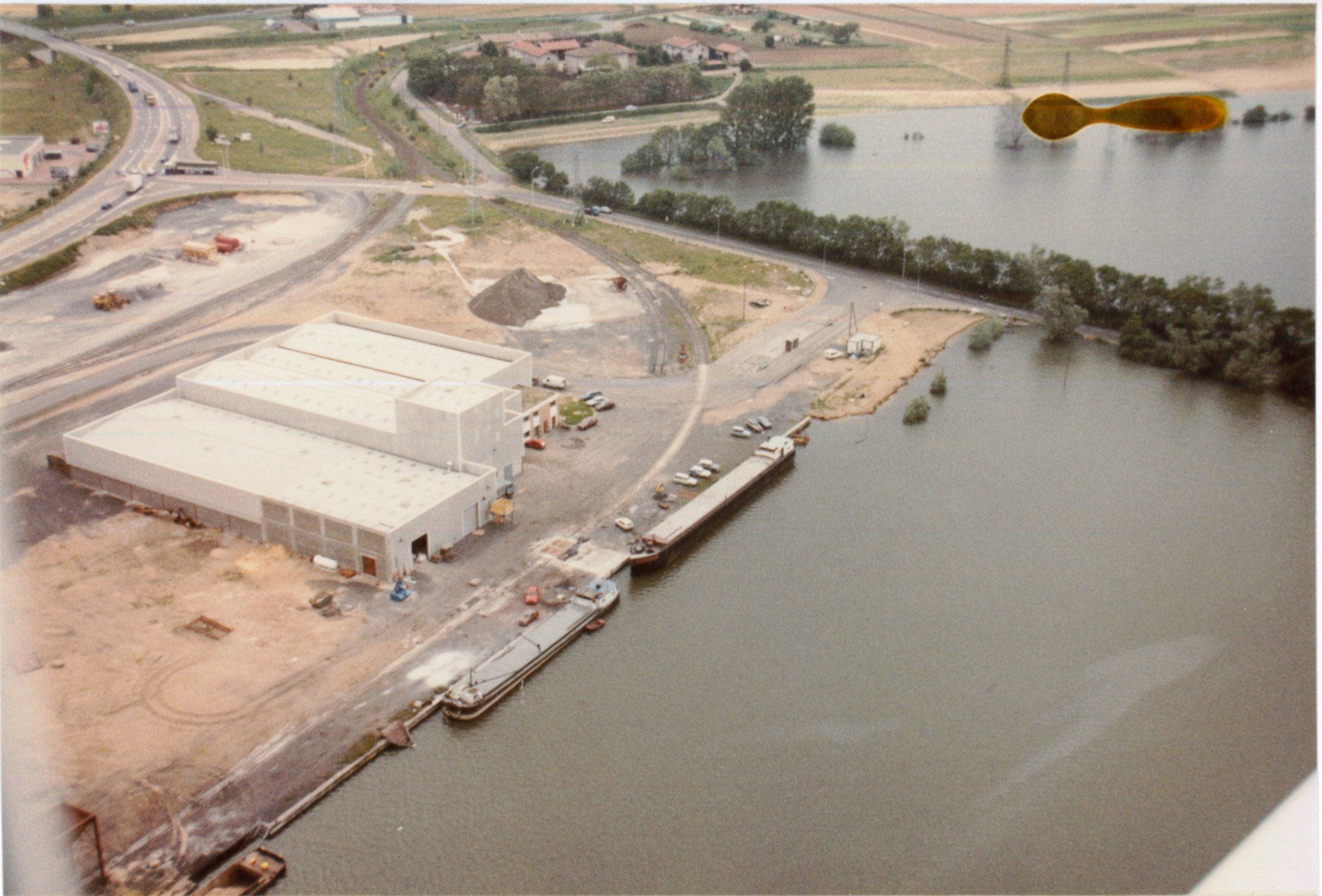 Crue de la Saône en 1983 à Villefranche-sur-Saône