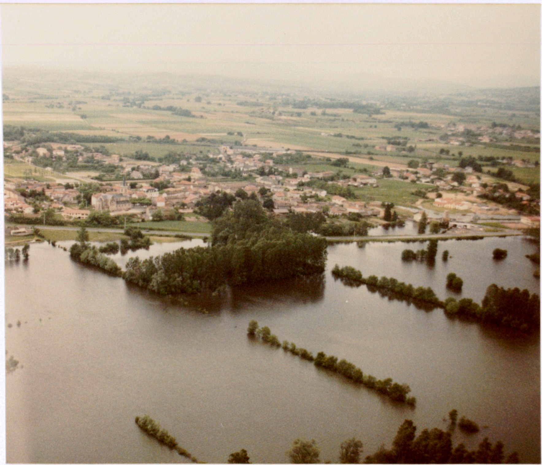 Crue de la Saône en 1983 à Quincieux