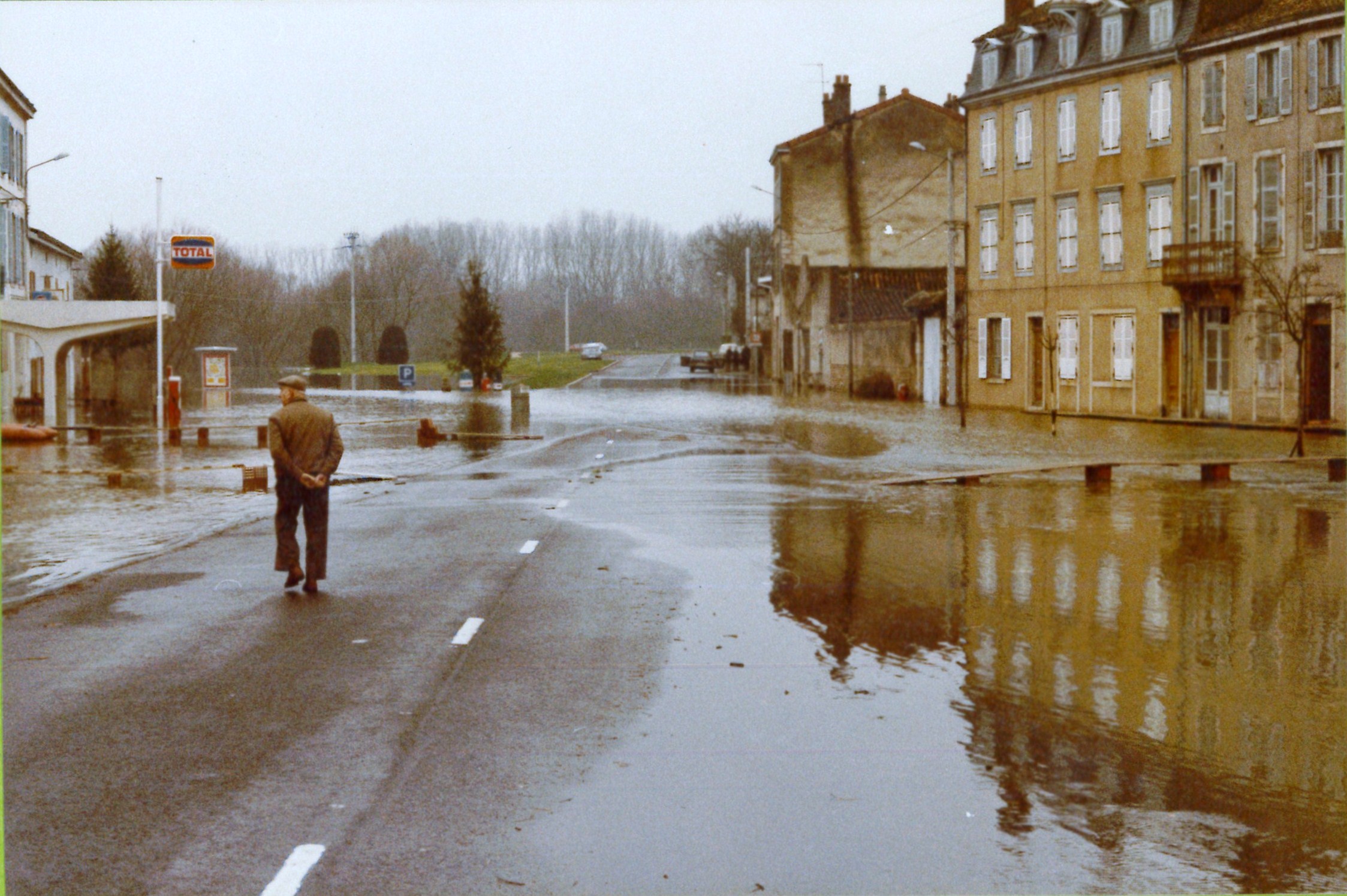 Crue de la Saône en 1981 à Pont-de-Vaux