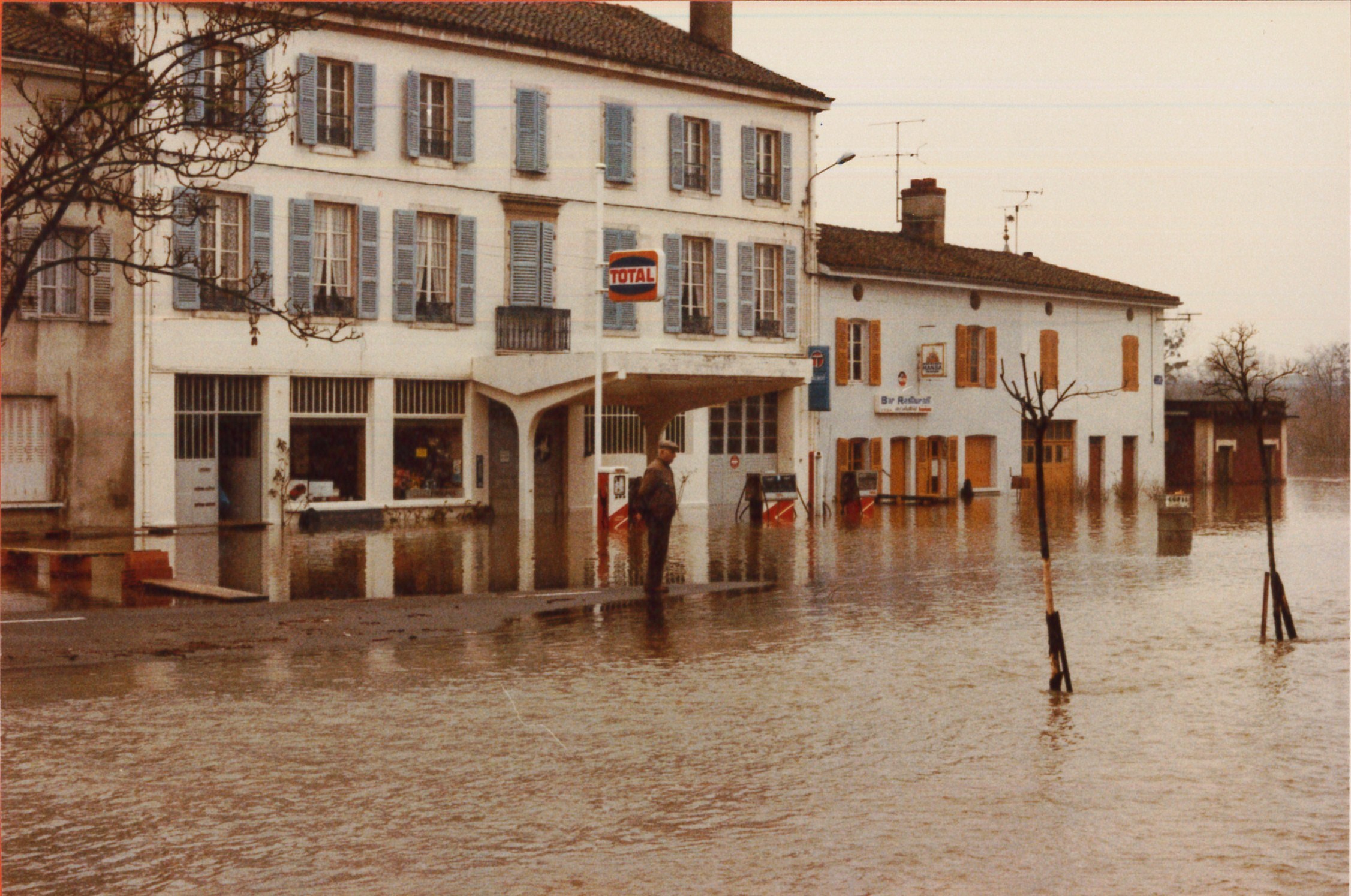 Crue de la Saône en 1981 à Pont-de-Vaux