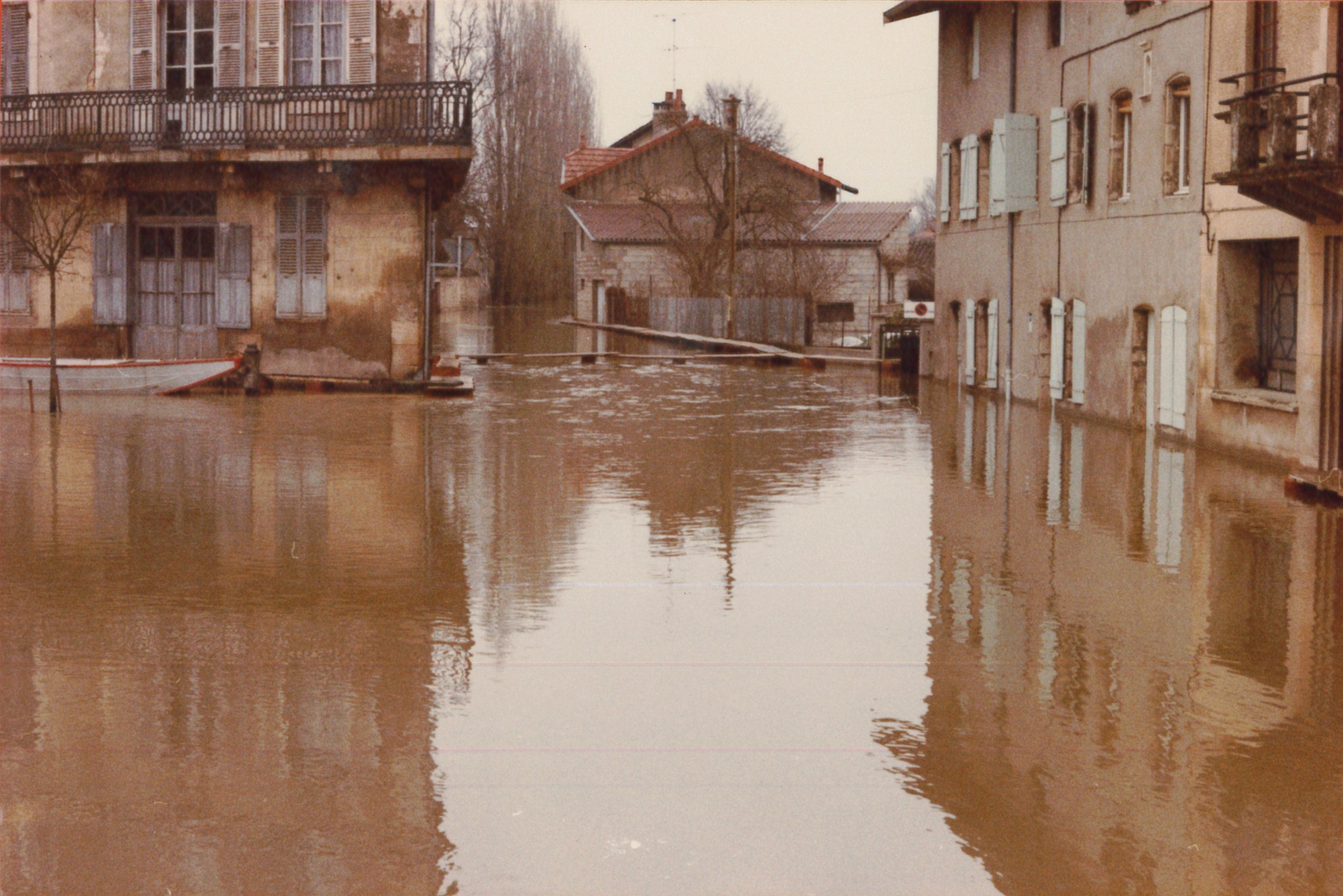 Crue de la Saône en 1981 à Pont-de-Vaux