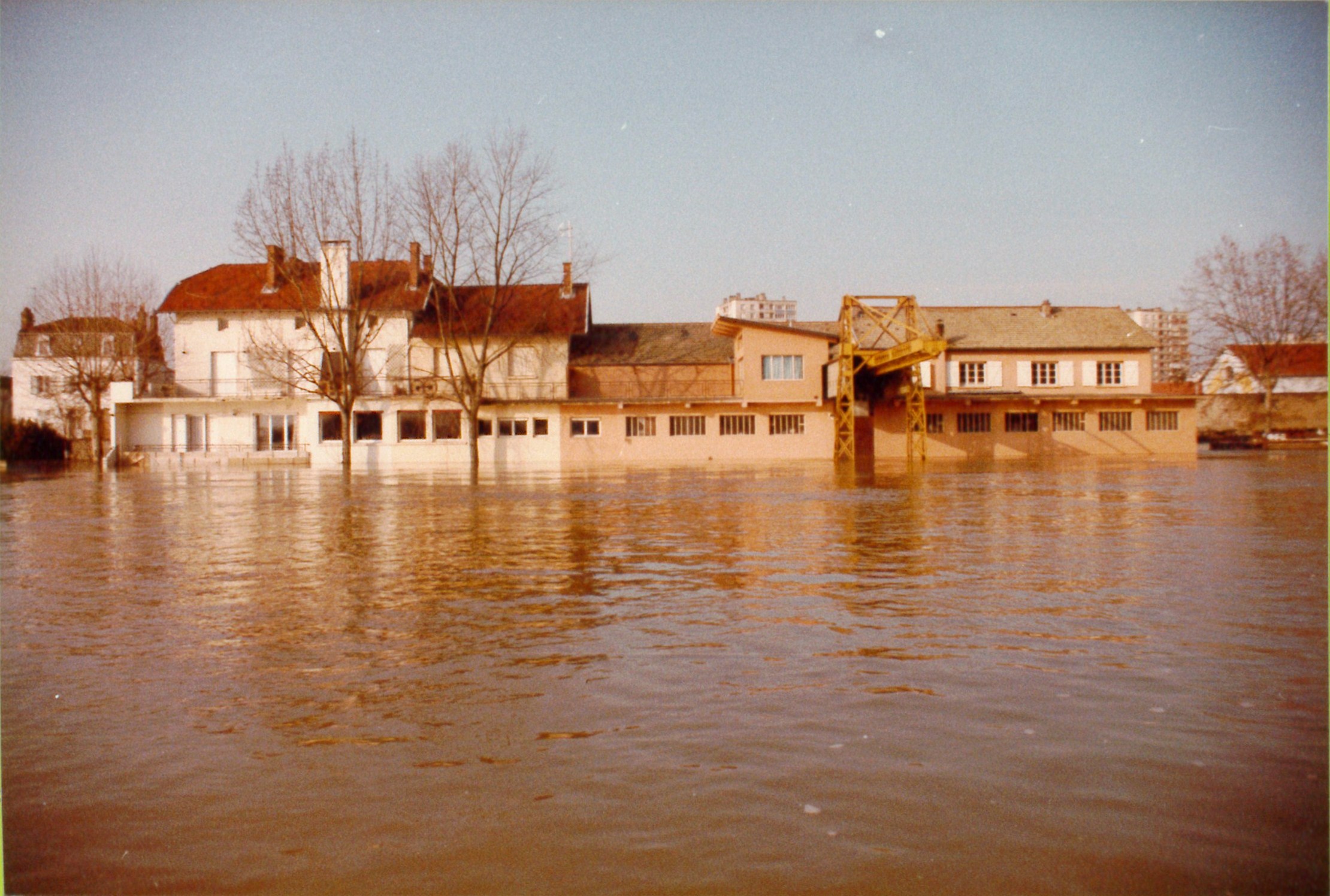 Crue de la Saône en 1982 à Mâcon