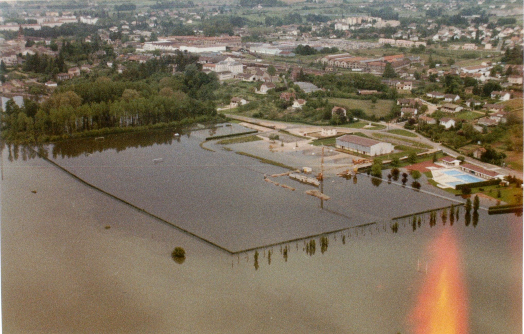 Crue de la Saône en 1983 à Tournus