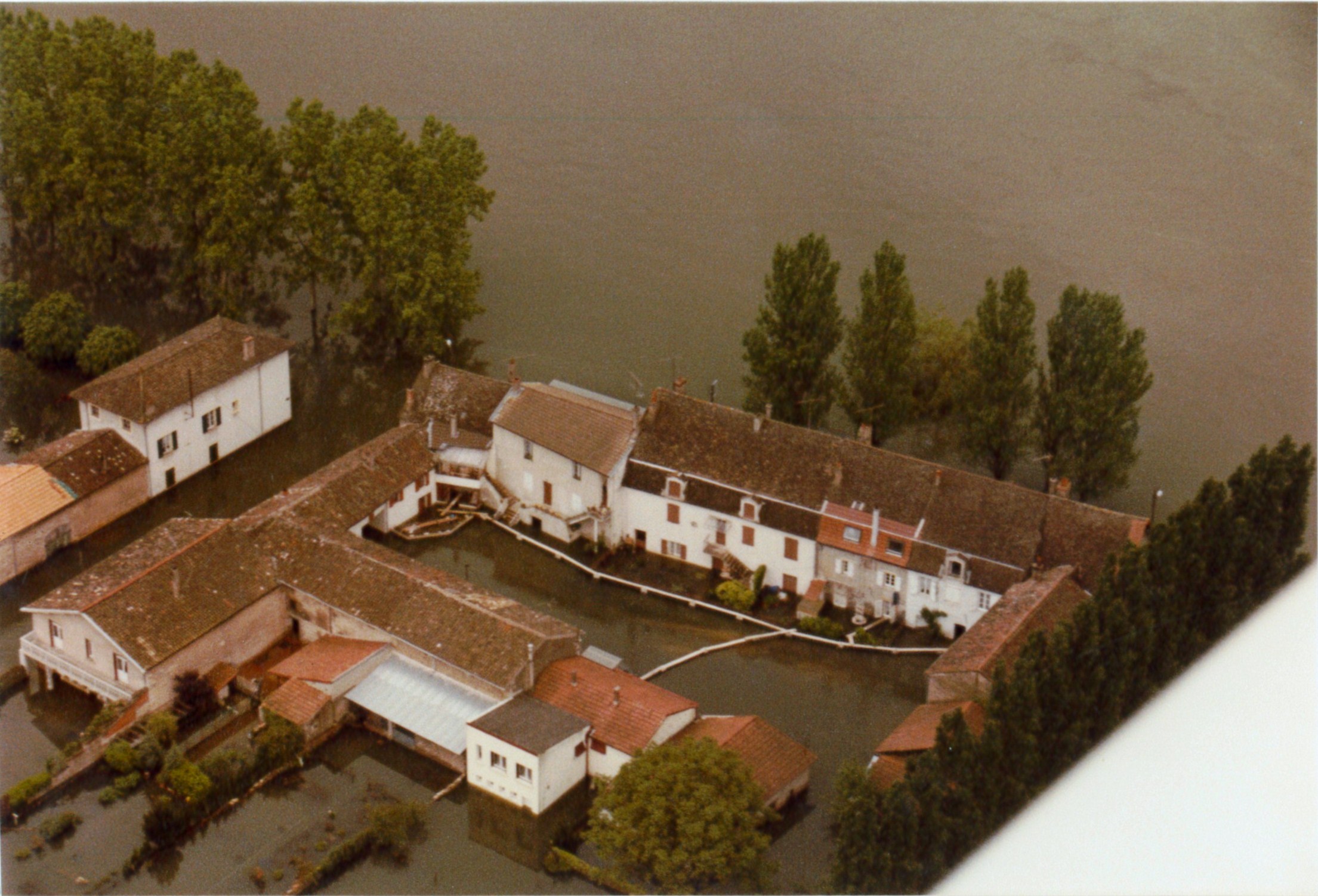 Crue de la Saône en 1983 à Tournus