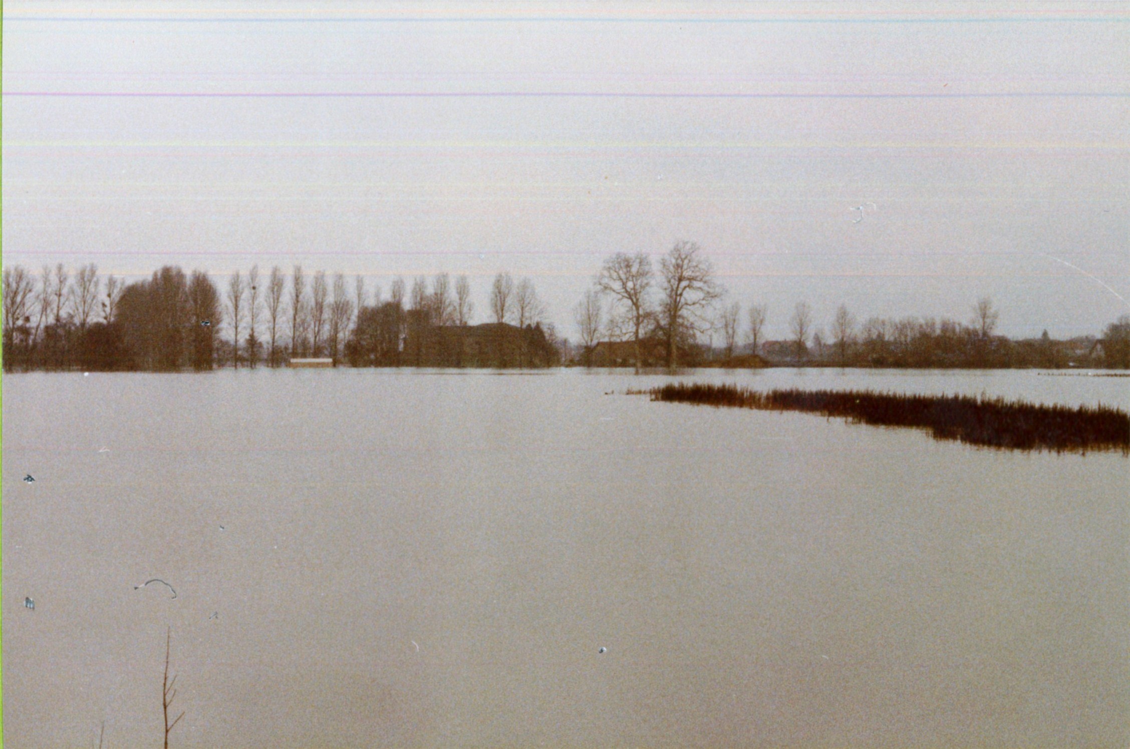 Crue de la Saône en 1981 à Feillens