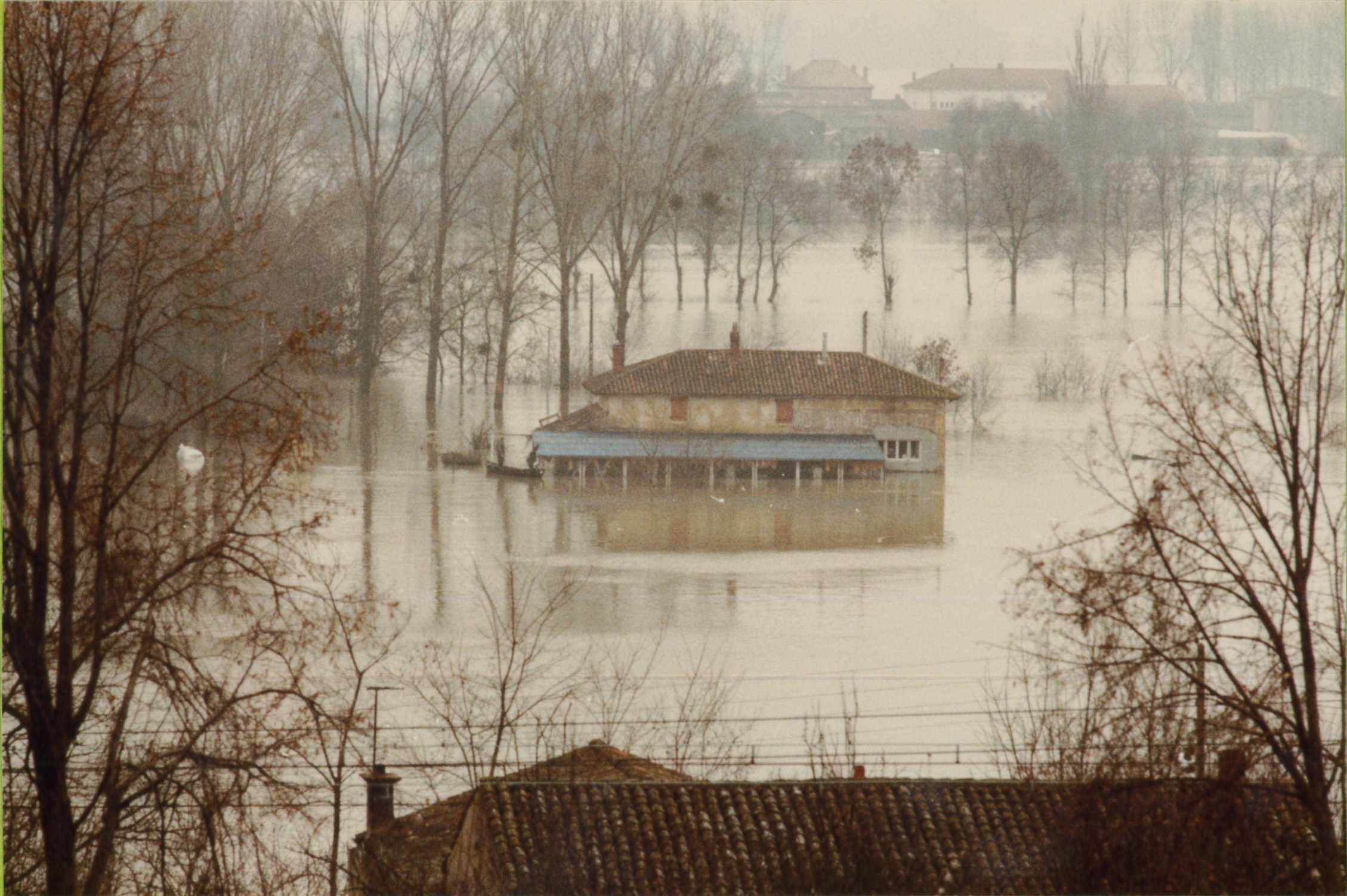 Crue de la Saône en 1981 à Vésines