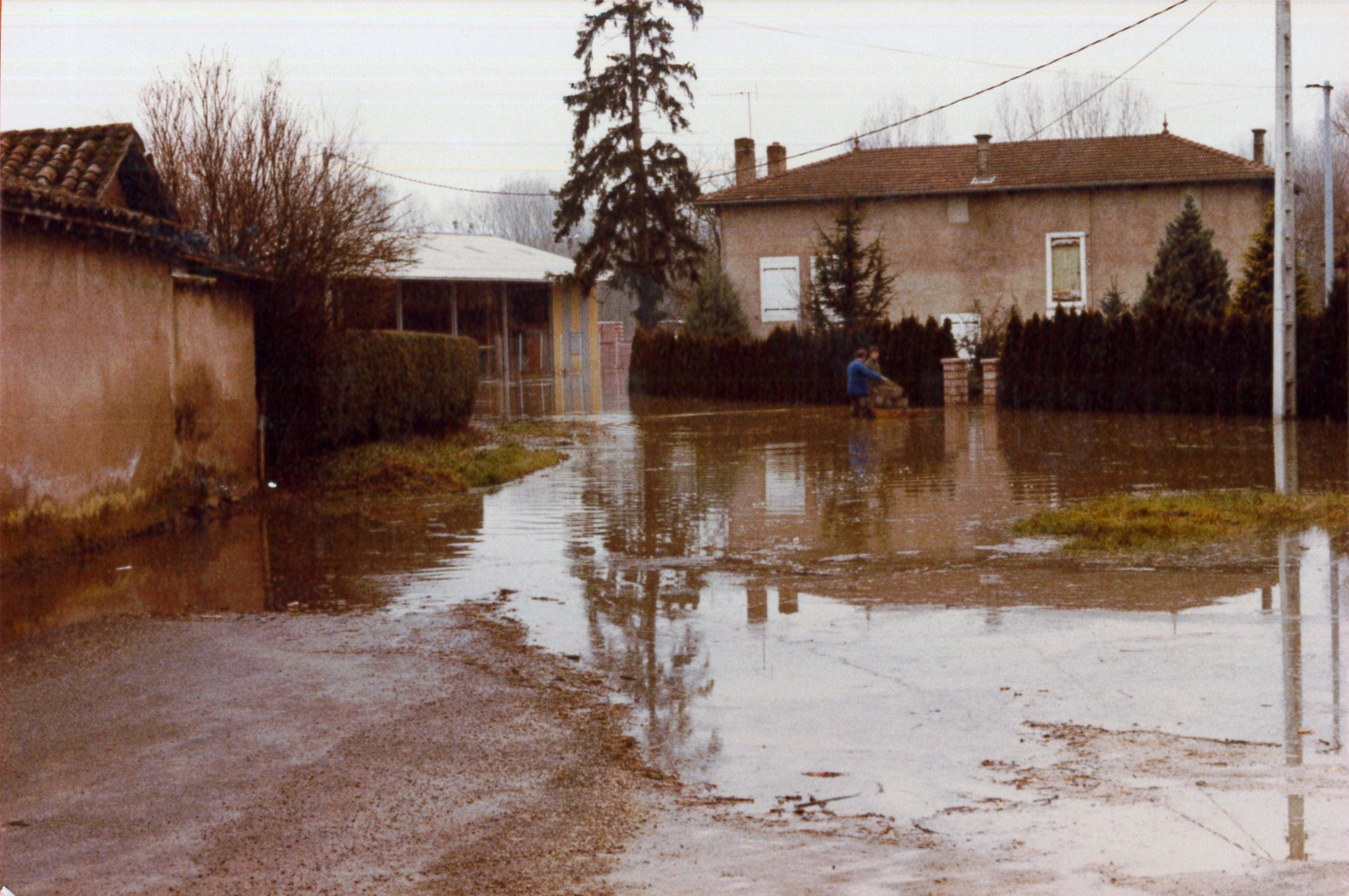 Crue de la Saône en 1981 à Replonges