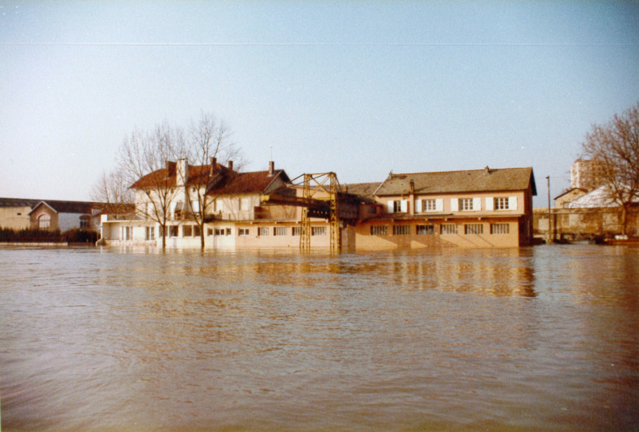 Crue de la Saône en 1982 à Mâcon