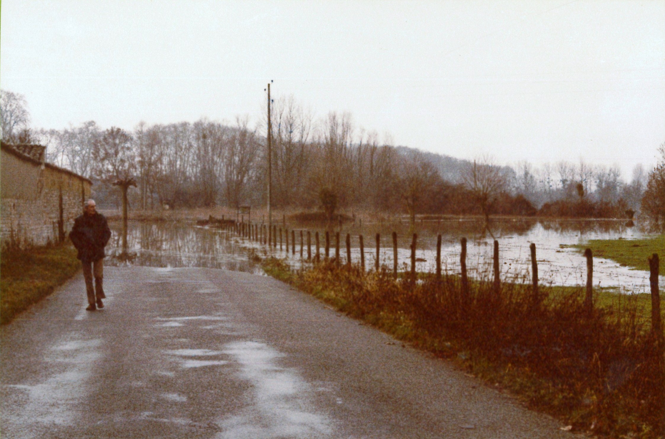 Crue de la Saône en 1981 à Thoissey