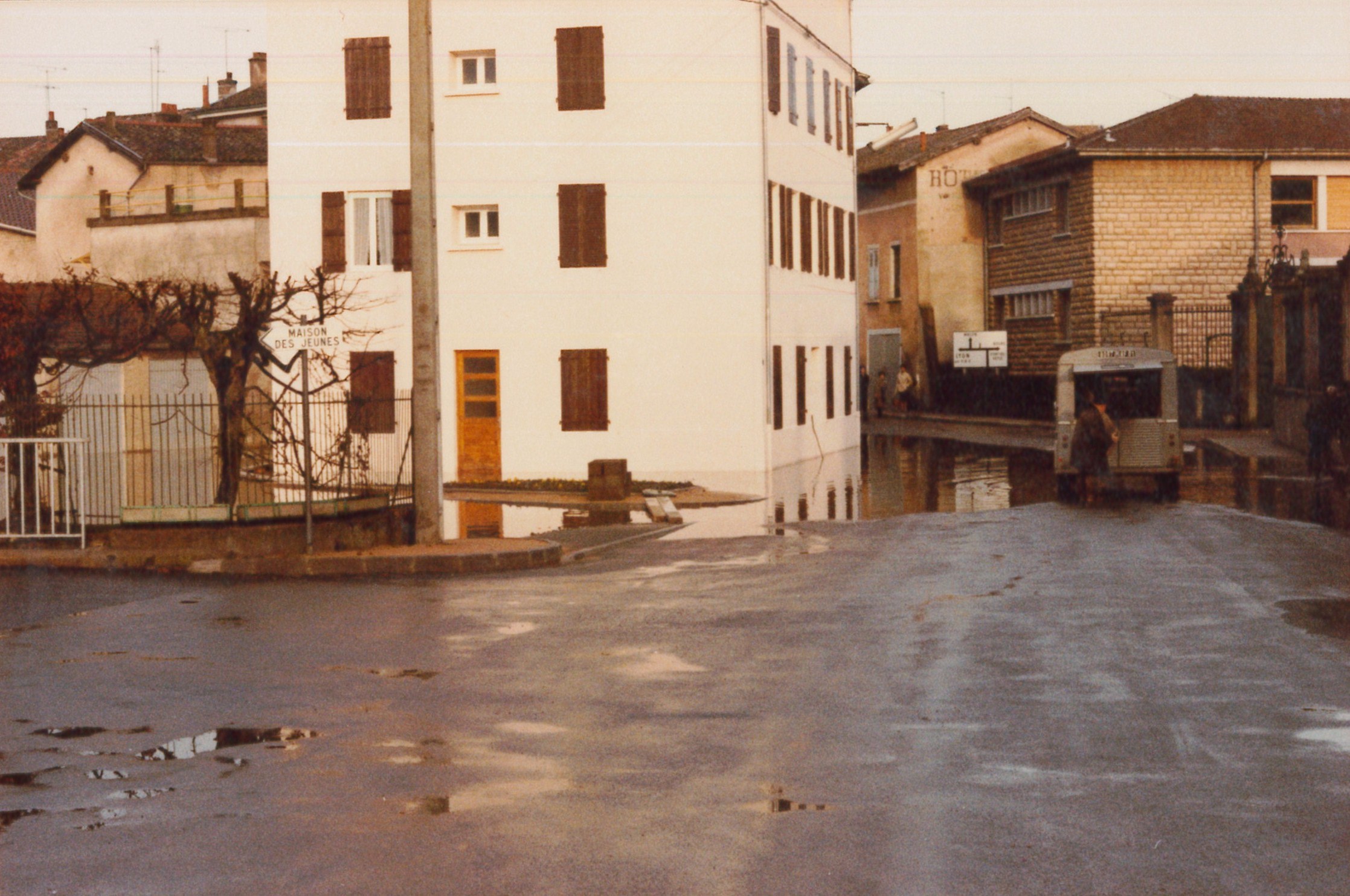 Crue de la Saône en 1981 à Thoissey