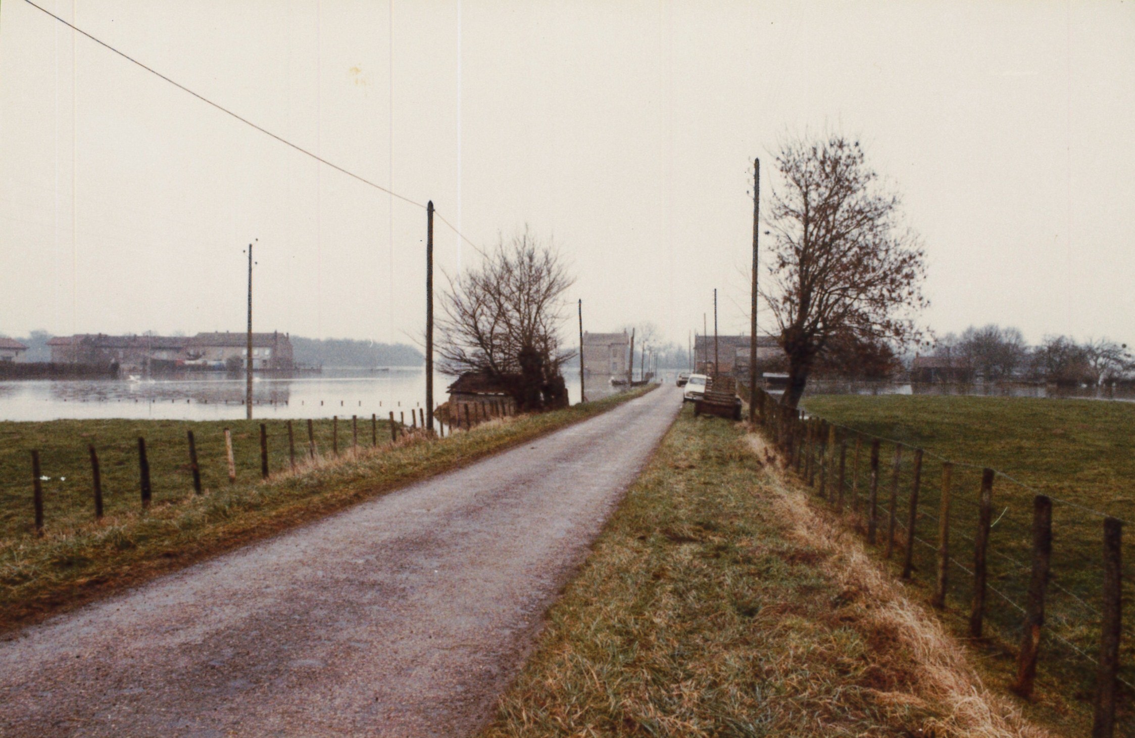 Crue de la Saône en 1981 à Farges-lès-Mâcon