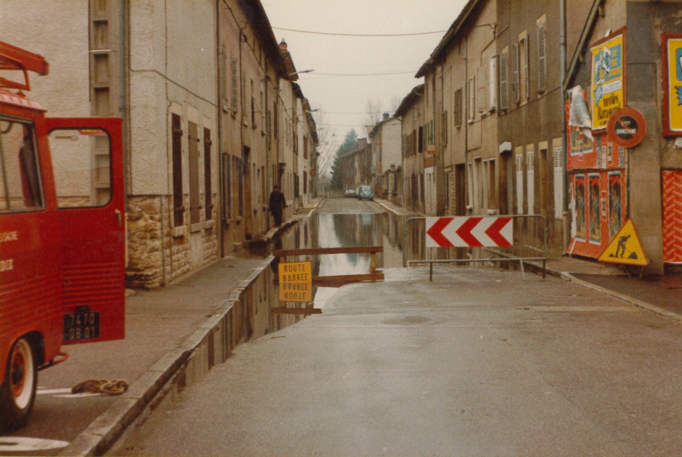 Crue de la Saône en 1981 à Montmerle-sur-Saône