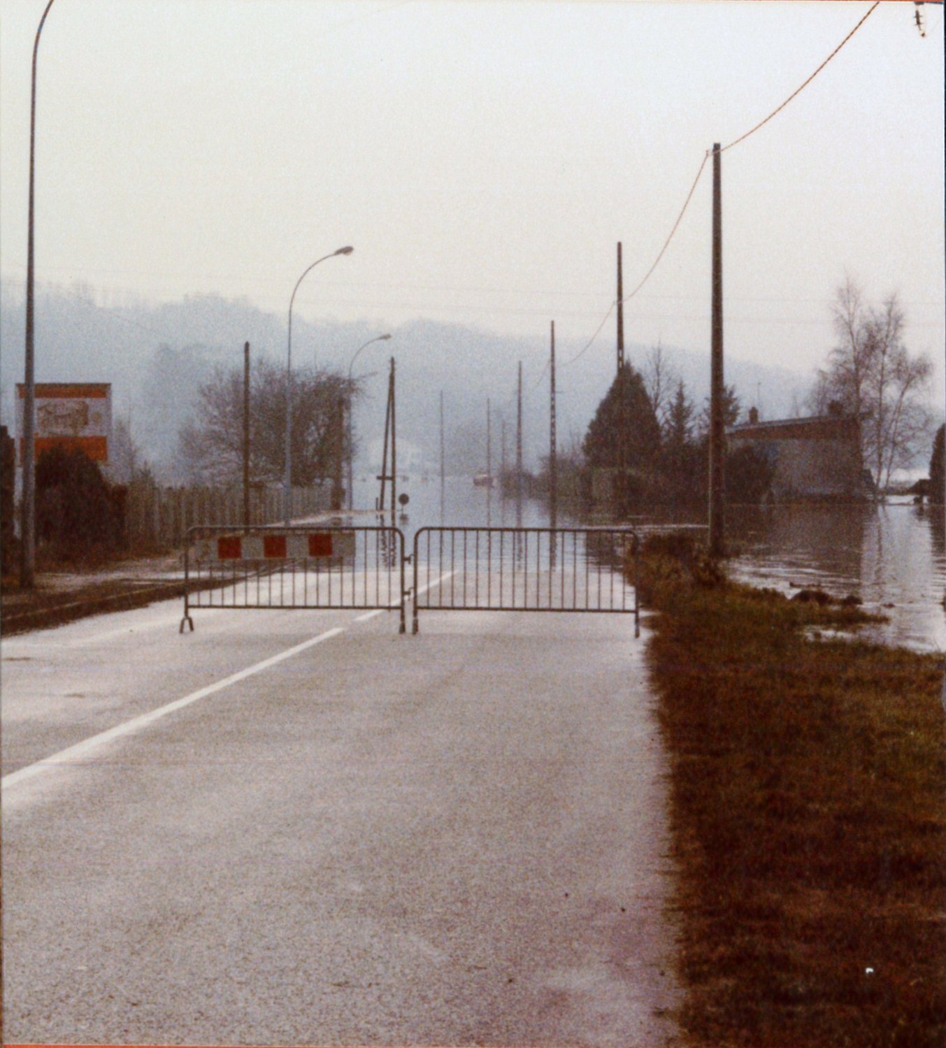 Crue de la Saône en 1981 à Jassans-Riottier