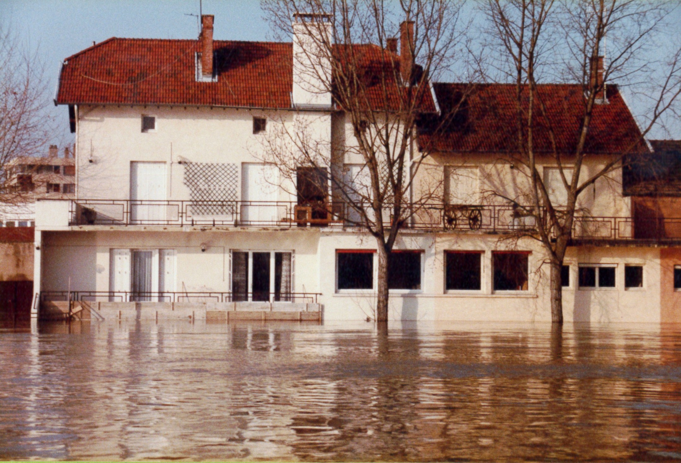 Crue de la Saône en 1982 à Mâcon