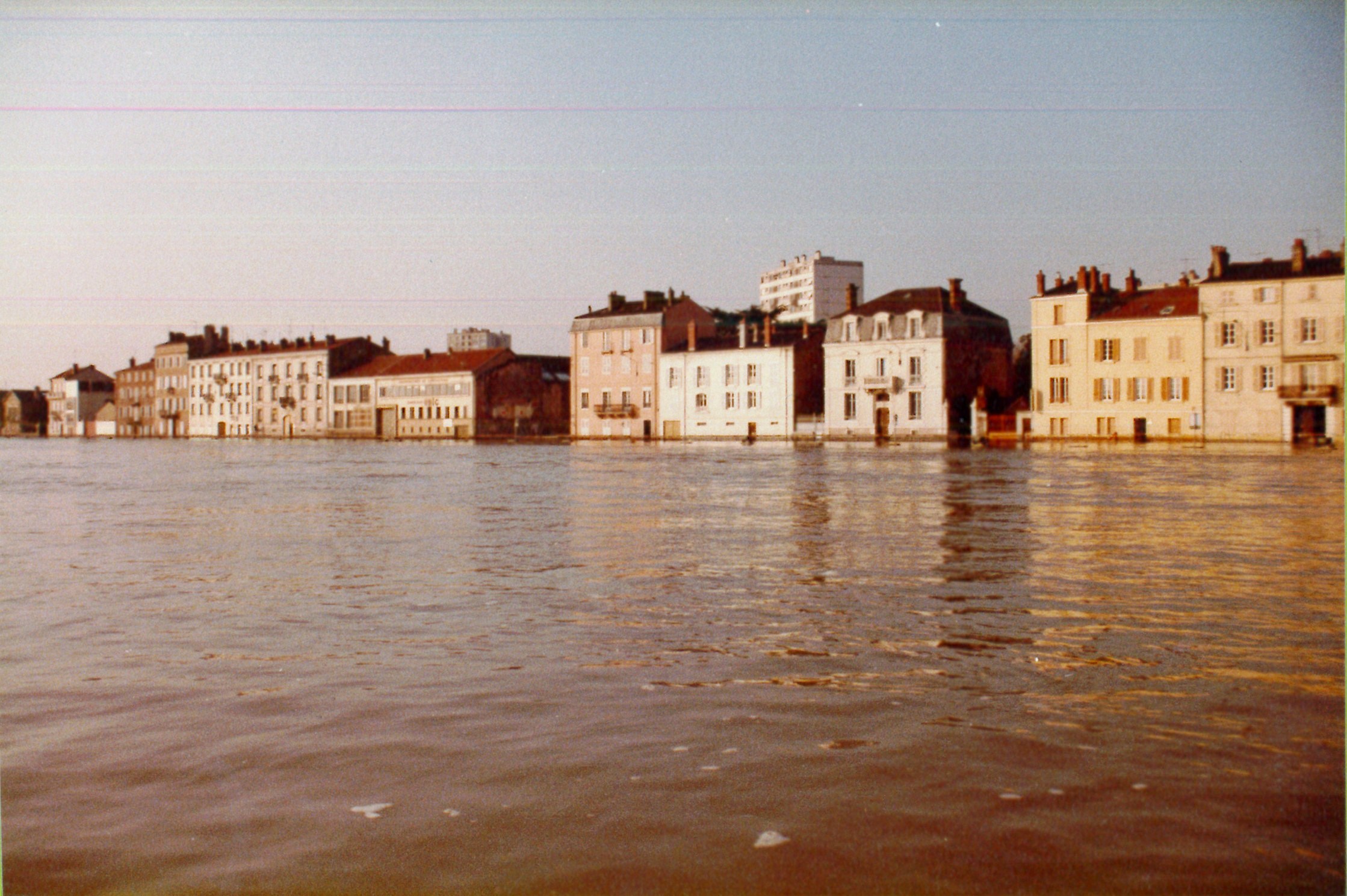 Crue de la Saône en 1982 à Mâcon