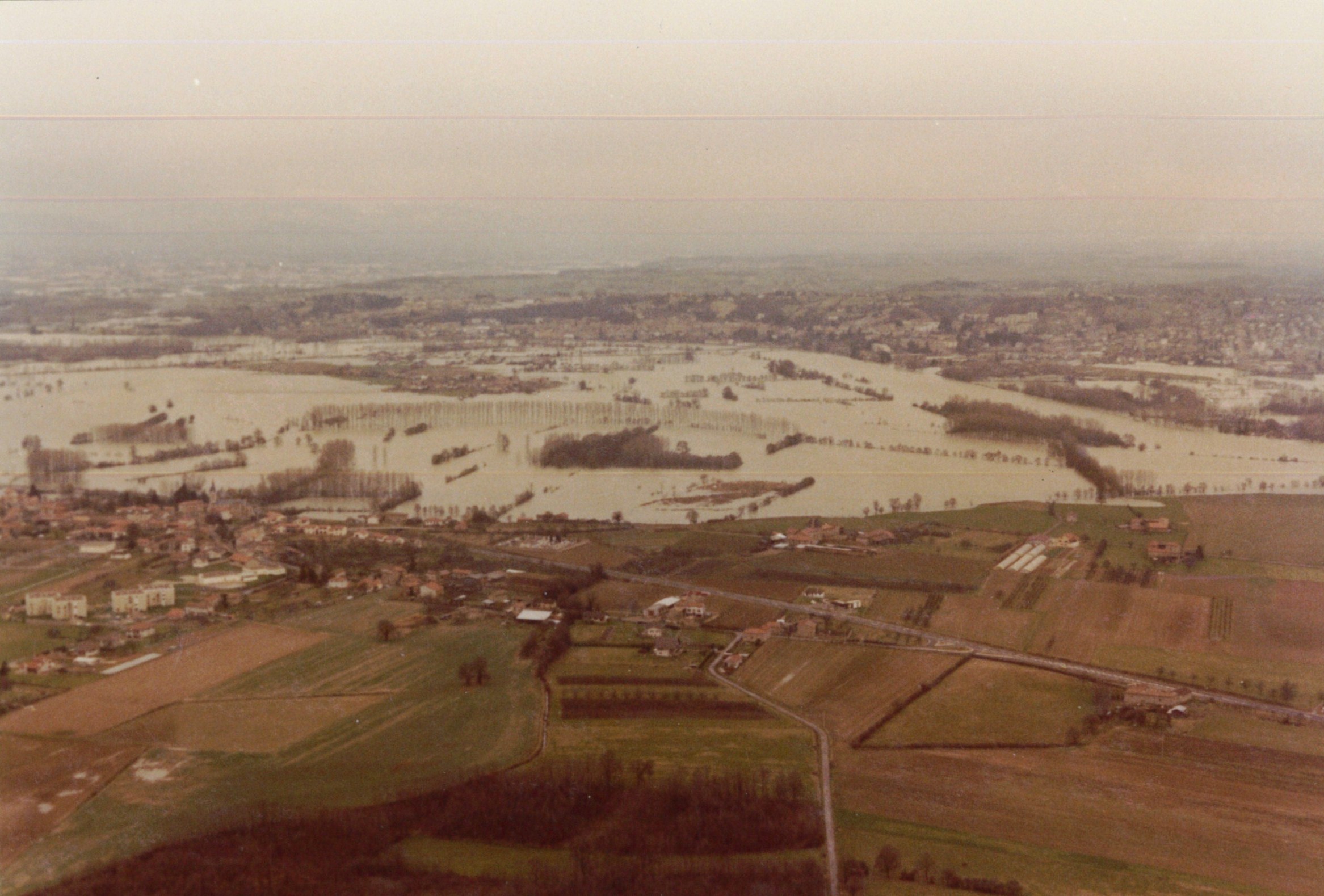 Crue de la Saône en 1981 à Quincieux