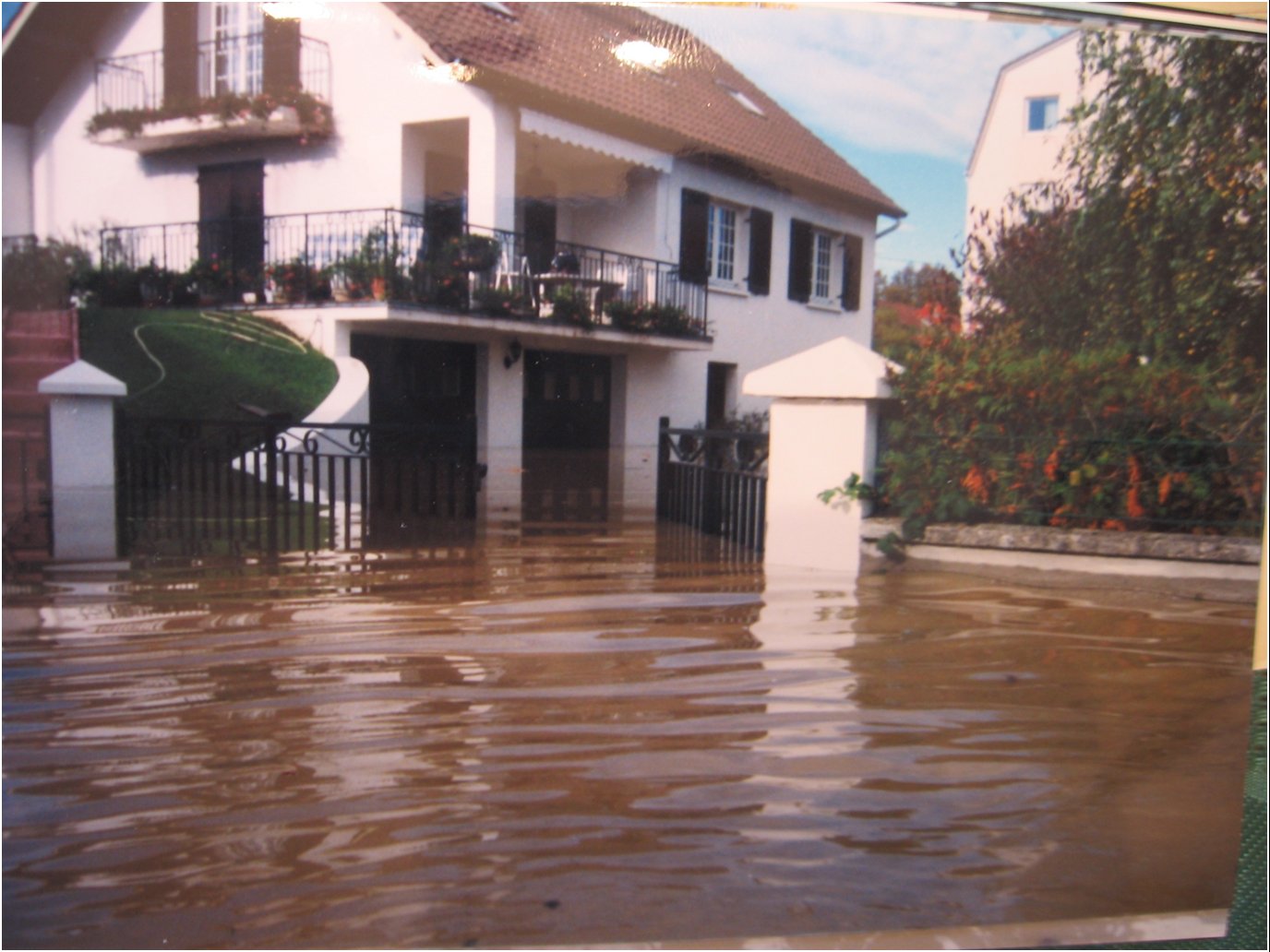 Crue de la Seille en octobre 1999 à Louhans