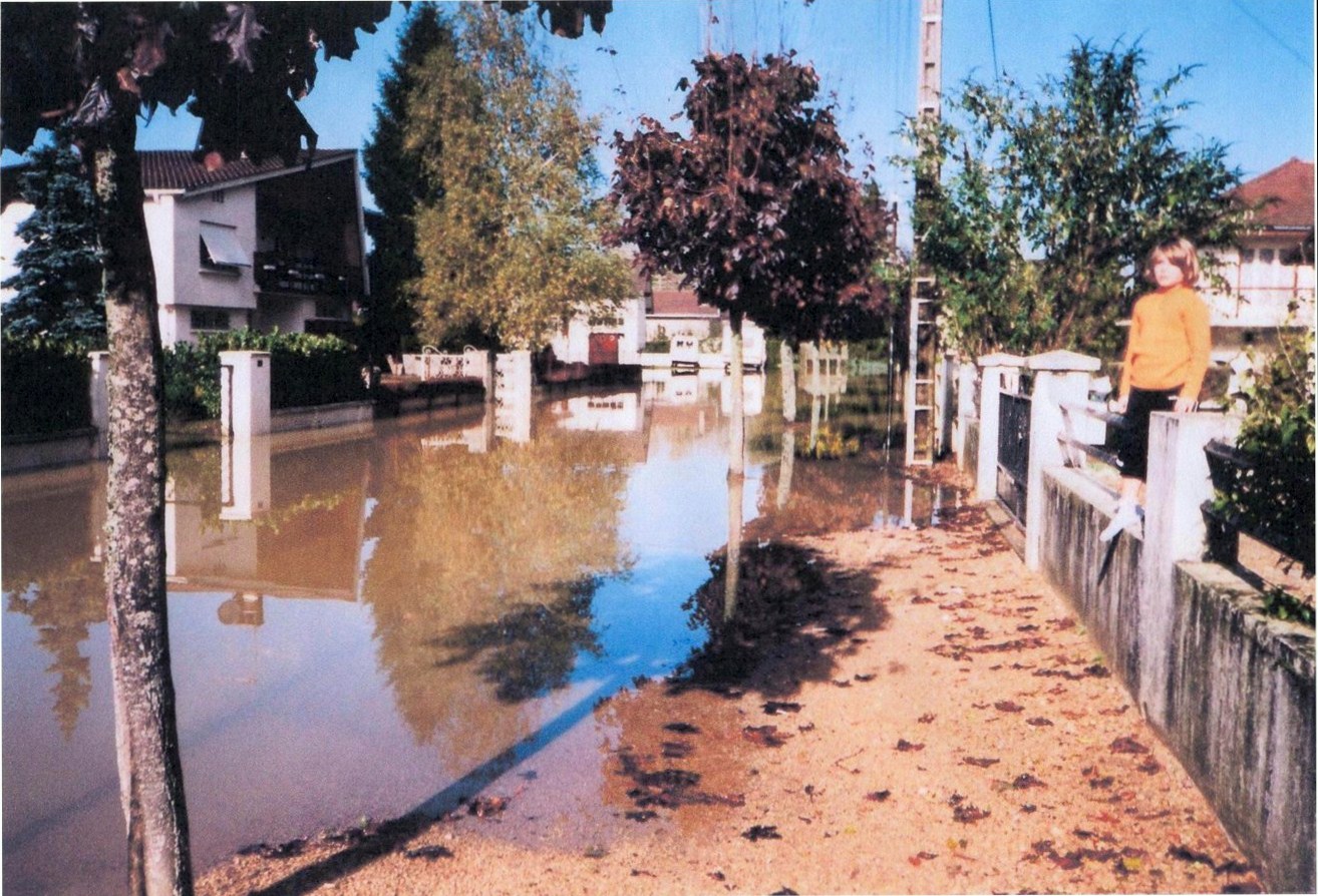 Crue de la Seille en octobre 1999 à Louhans