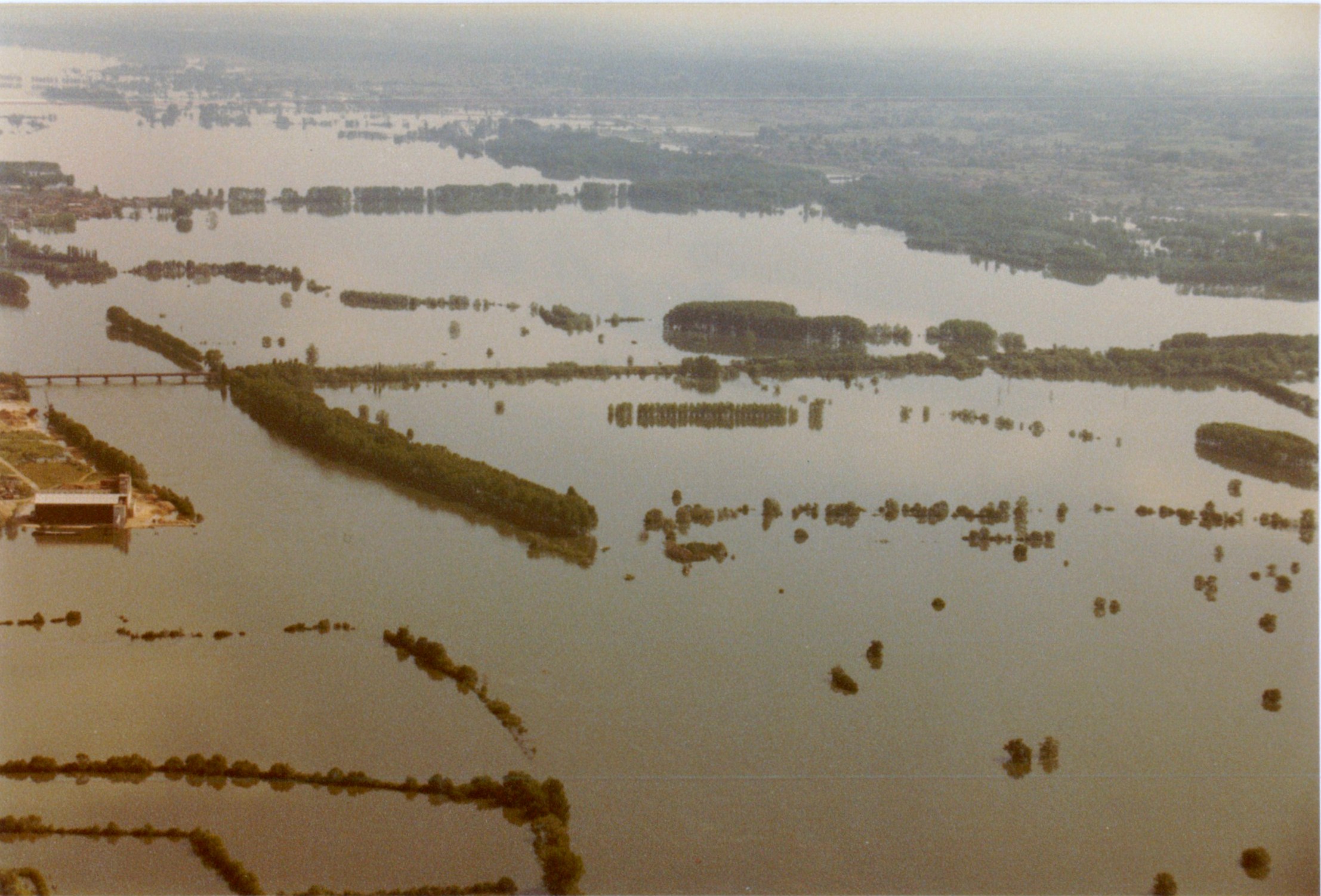 Crue de la Saône en 1983 à Mâcon