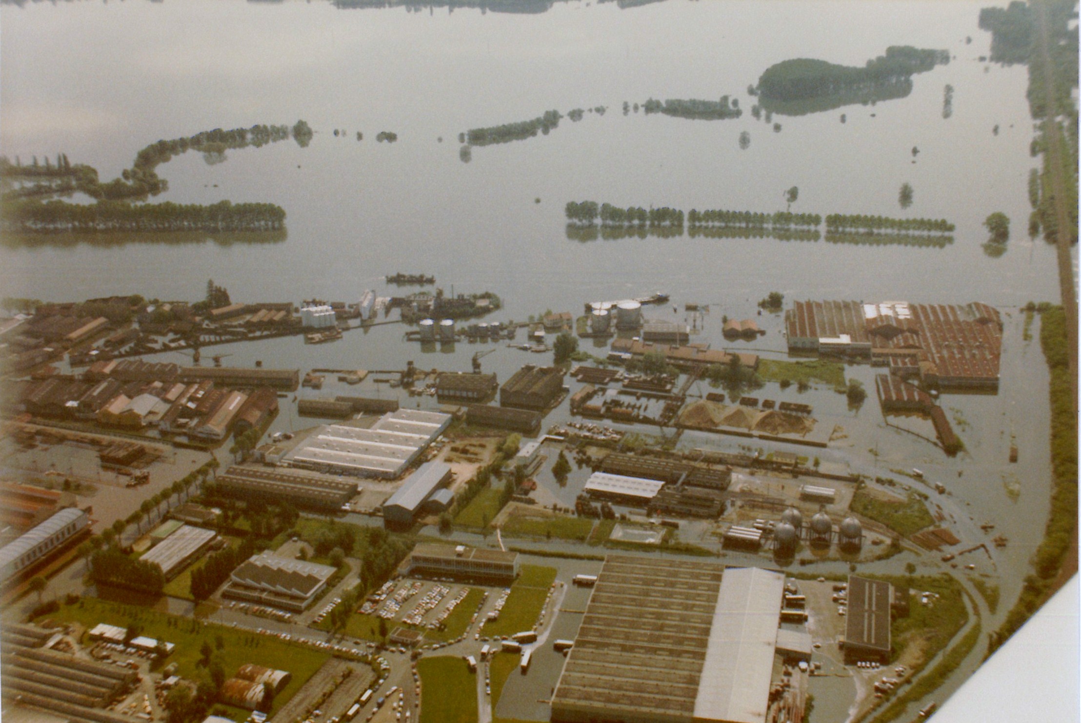 Crue de la Saône en 1983 à Mâcon