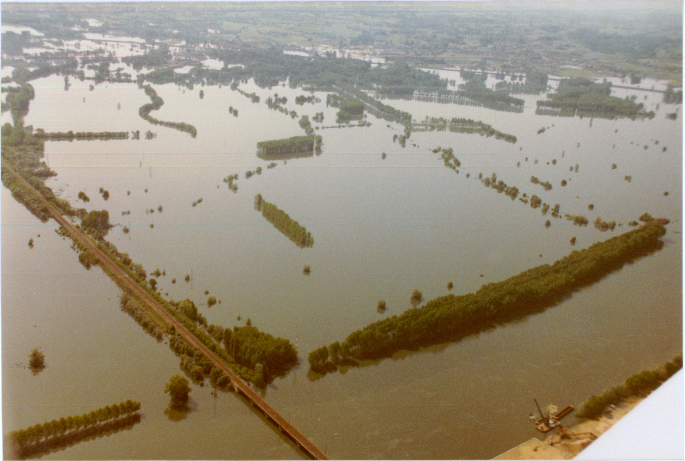 Crue de la Saône en 1983 à Mâcon