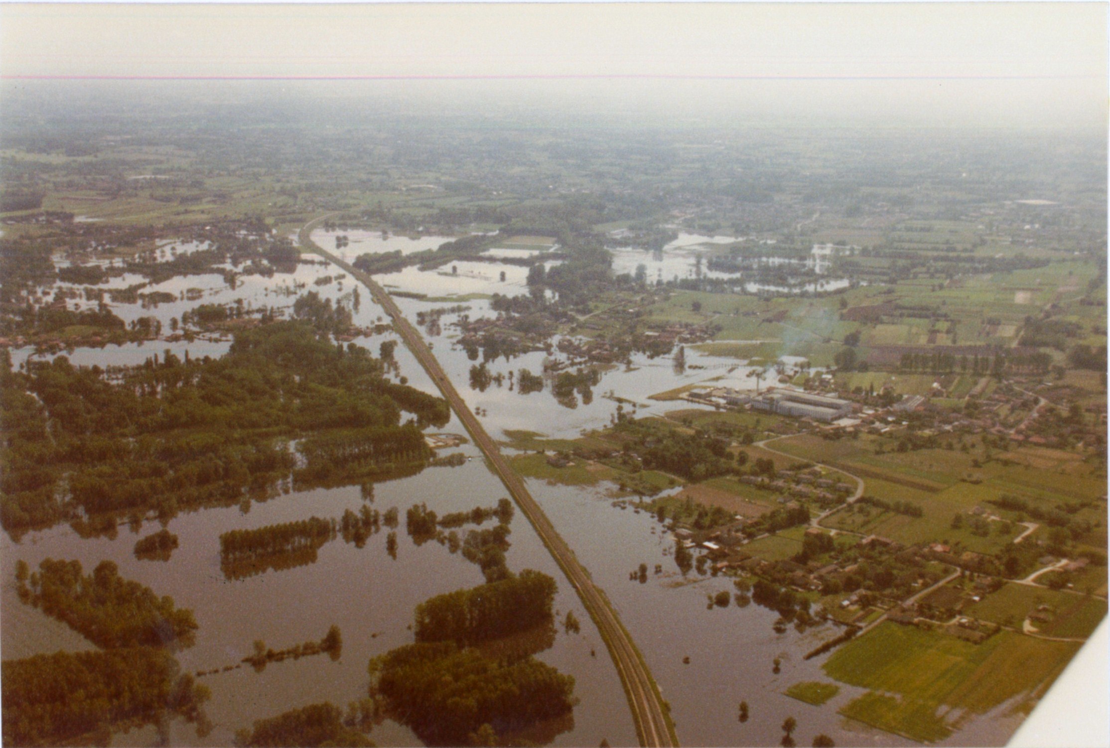 Crue de la Saône en 1983 à Grièges