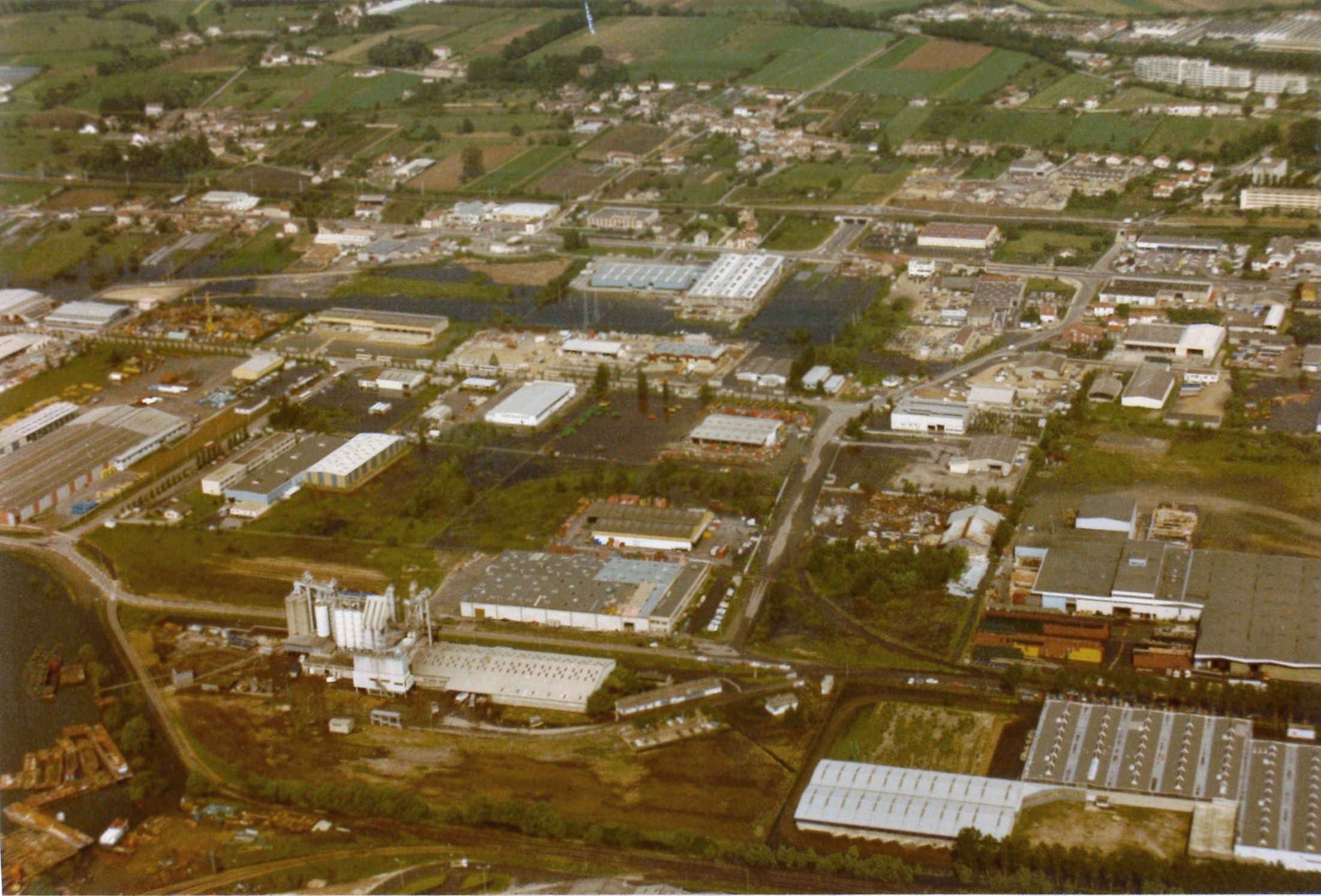 Crue de la Saône en 1983 à Mâcon