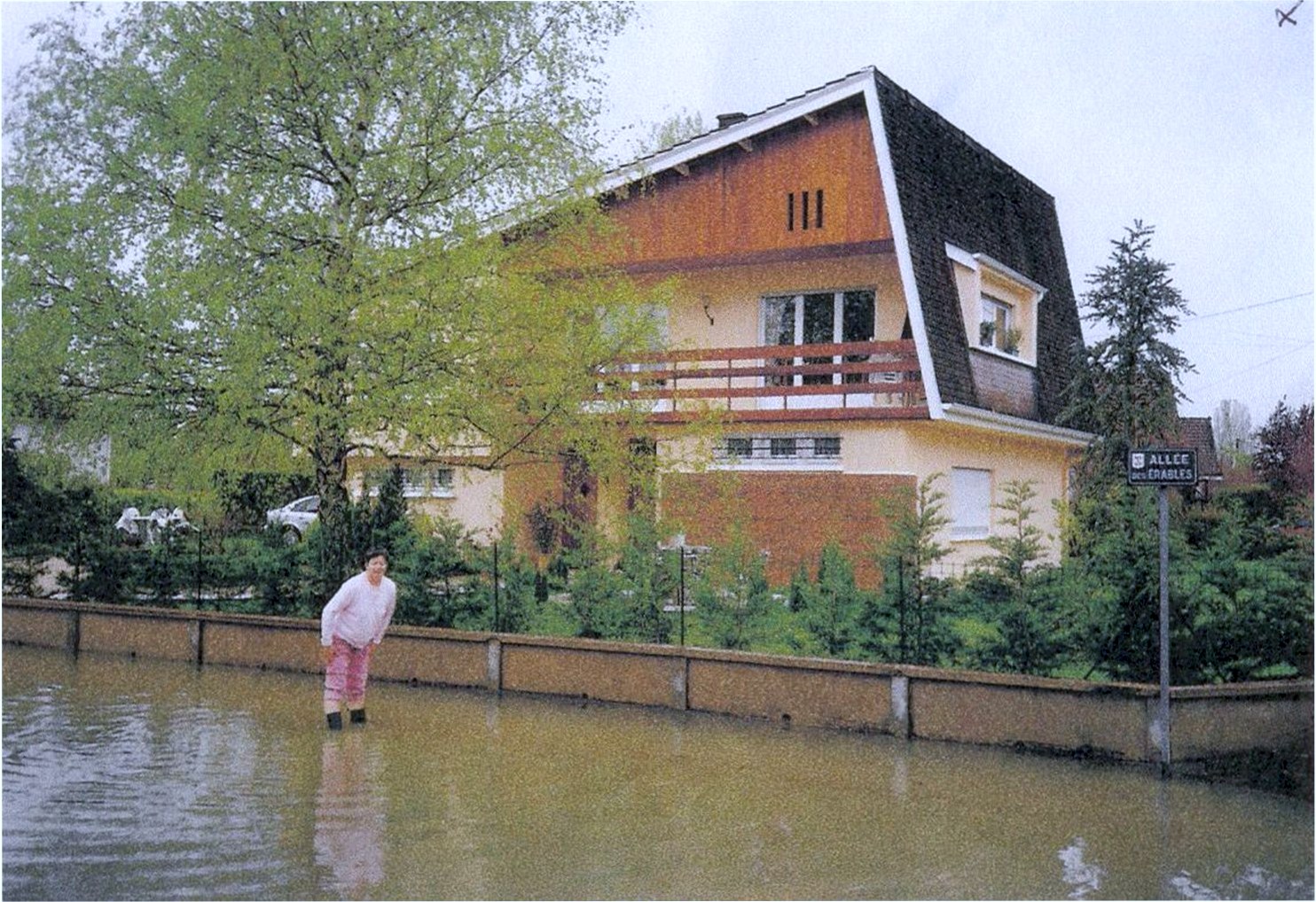 Crue de la Seille en 2005 à Louhans