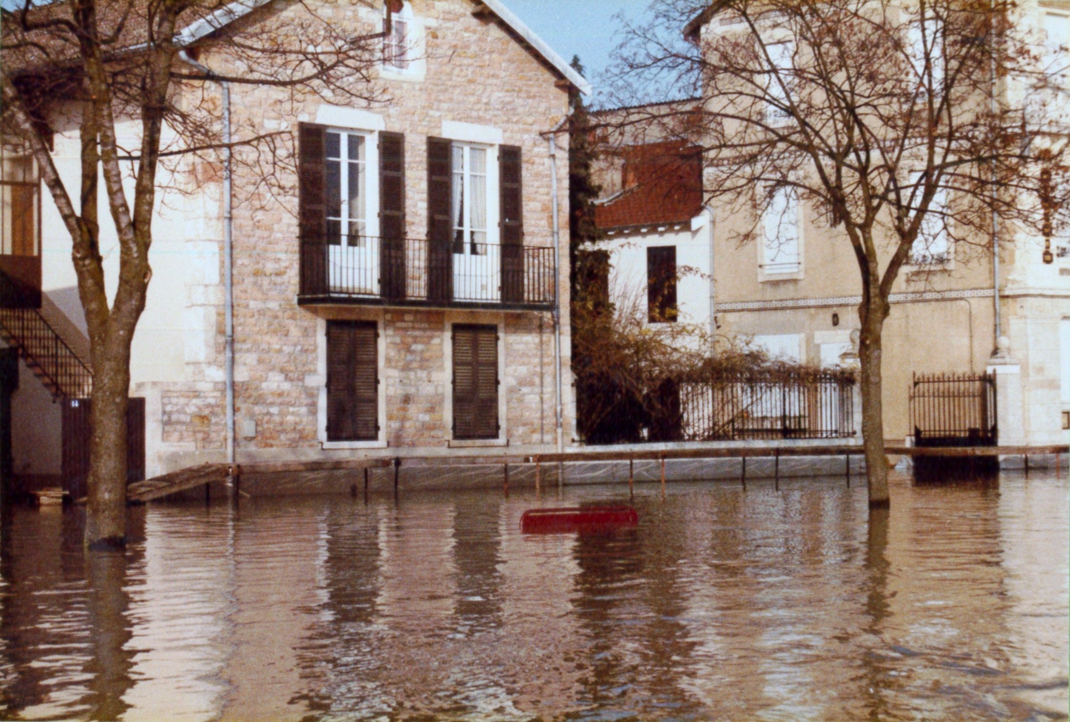 Crue de la Saône en 1982 à Mâcon