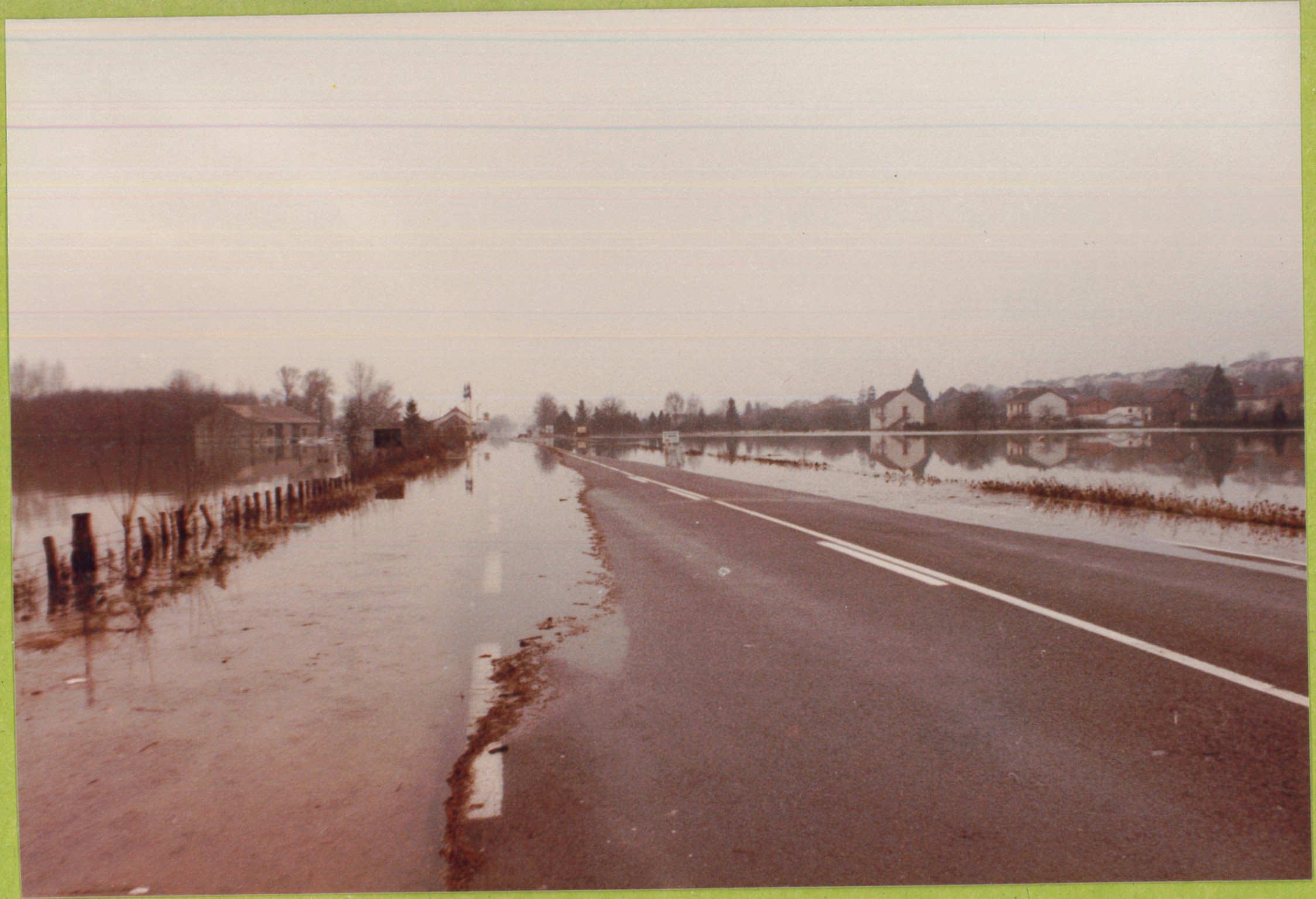 Crue de la Saône en 1981 à Montbellet