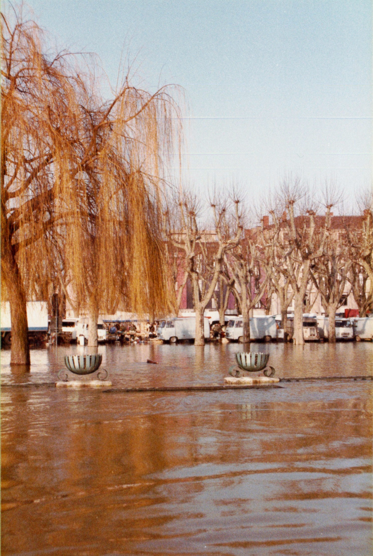 Crue de la Saône en 1982 à Mâcon