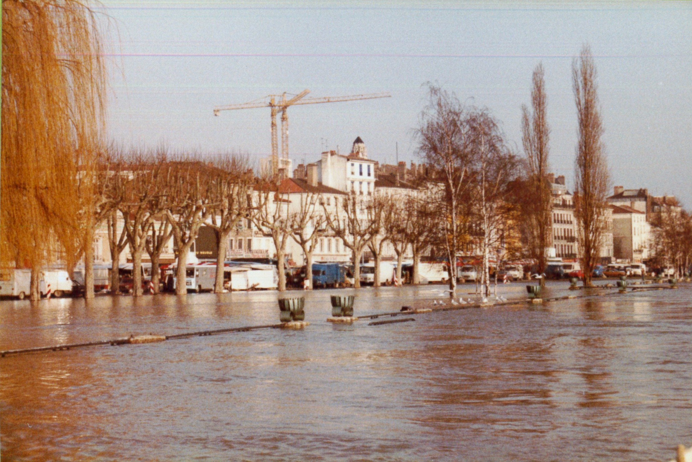 Crue de la Saône en 1982 à Mâcon